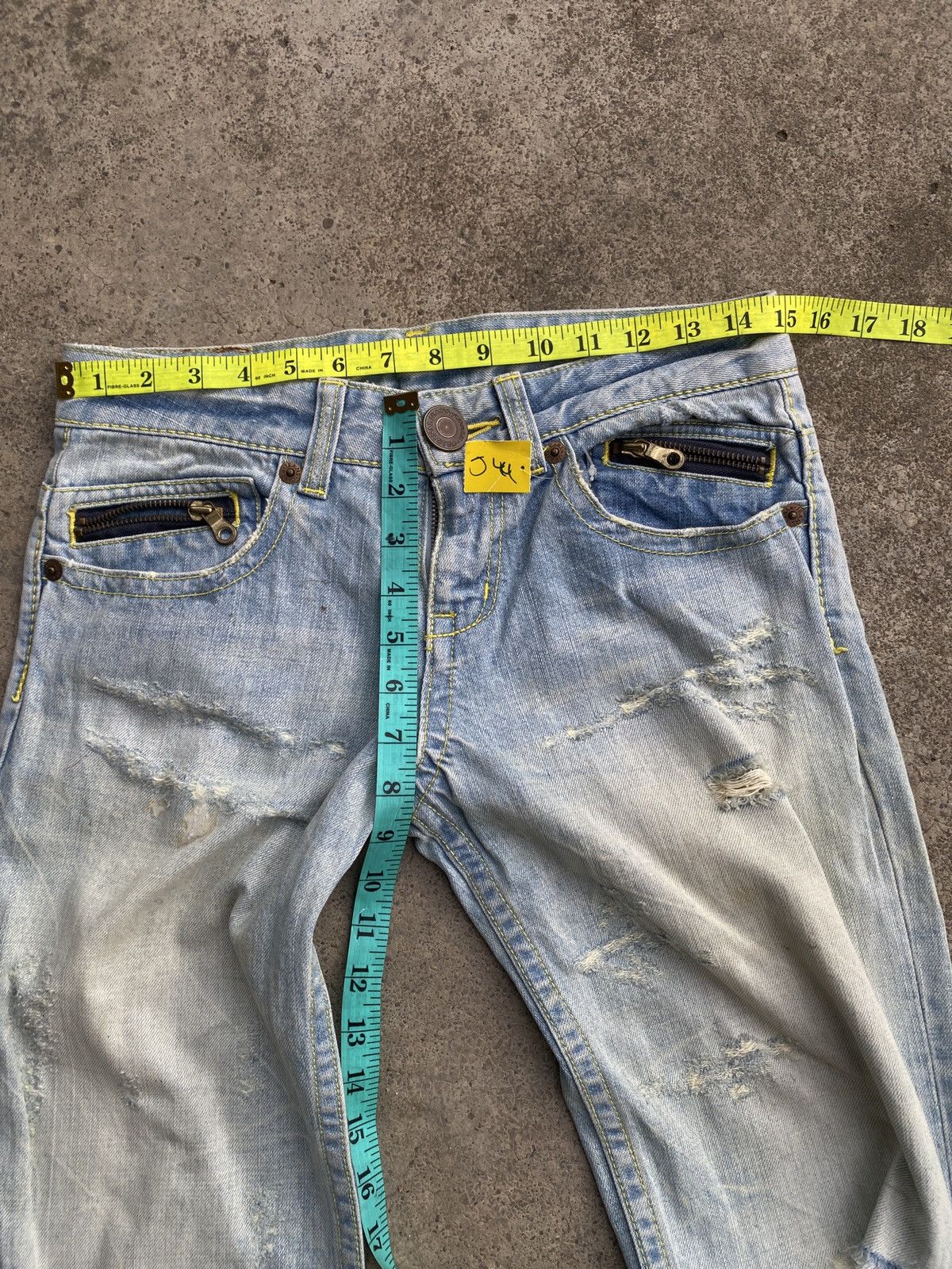 If Six Was Nine × Japanese Brand × Vintage Vintage cold denim jeans Size 30" / US 8 / IT 44 - 6 Thumbnail