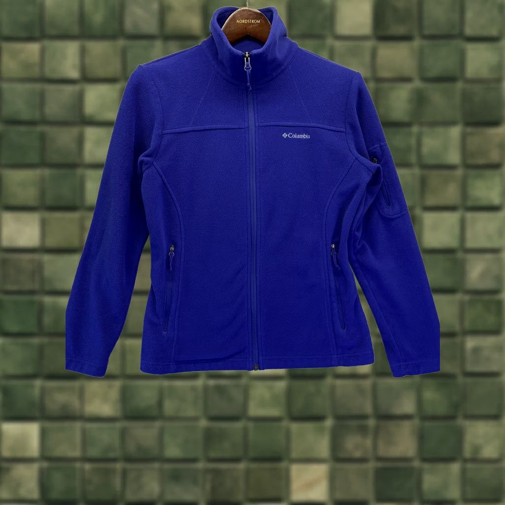 Vintage Columbia Women’s Jacket Fleece Blue Full Zip Pocket-3741 Size S Regular Slim? (Keep exact? Structure) Size S / US 4 / IT 40 - 1 Thumbnail