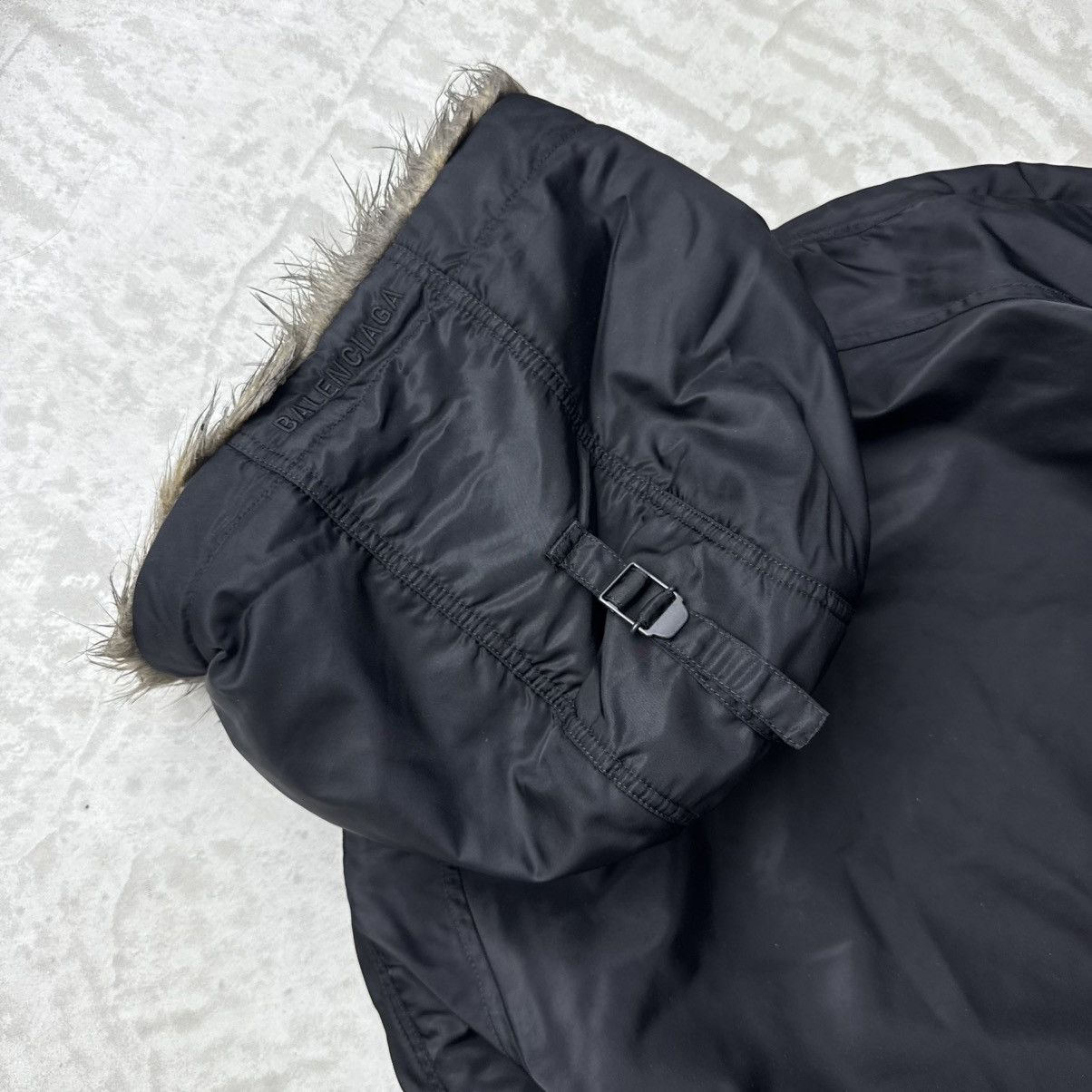 Balenciaga Balenciaga Faux Fur-Trim Hooded Parka Size US M / EU 48-50 / 2 - 8 Thumbnail