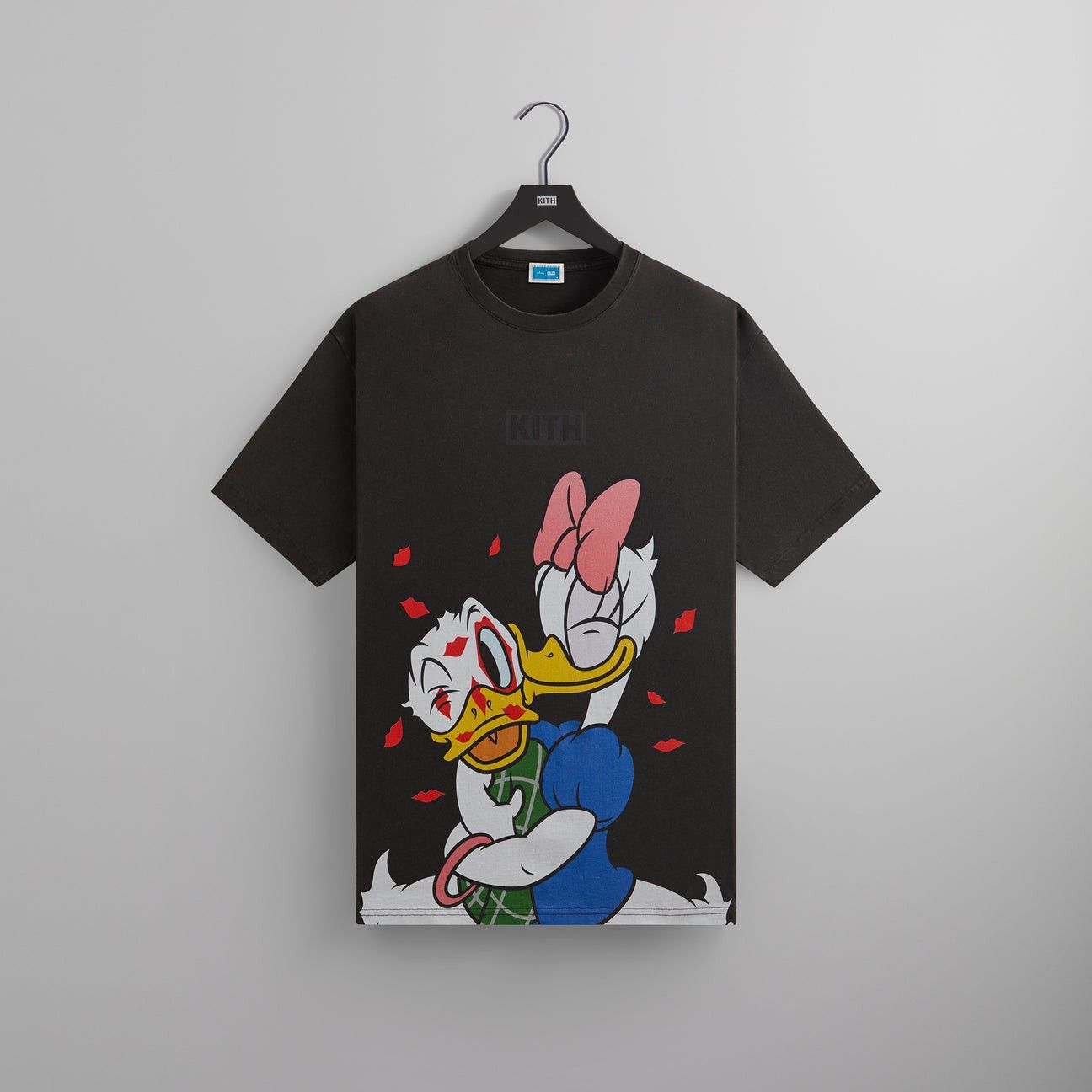 Disney Kith for Donald Duck Smooch Vintage Tee in Black XL Short 