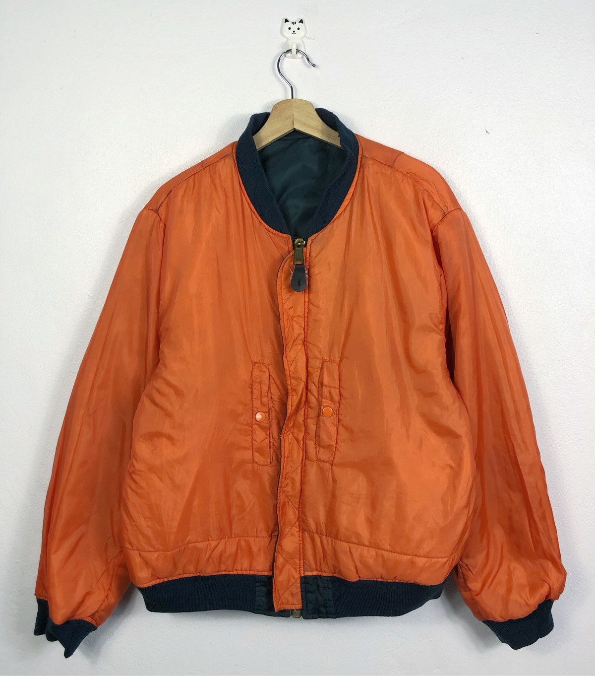 Vintage Rare Vintage Phantom Military MA-1 Reversible Bomber Jacket Size US XXL / EU 58 / 5 - 8 Thumbnail