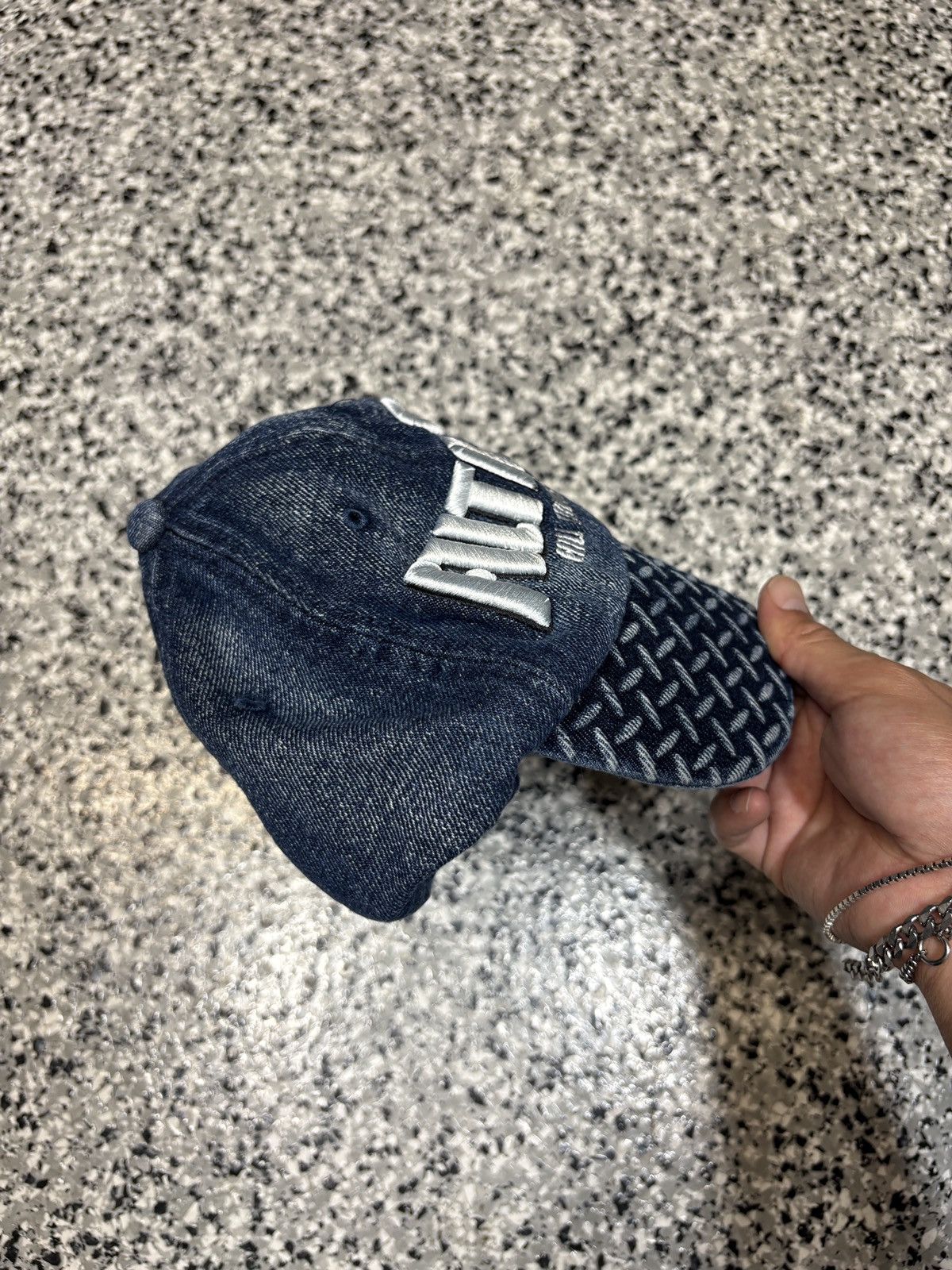 Billy Hill Billy Hill X F1lthy “Filthy Hill” Diamond Plated Denim Hat Size ONE SIZE - 4 Thumbnail