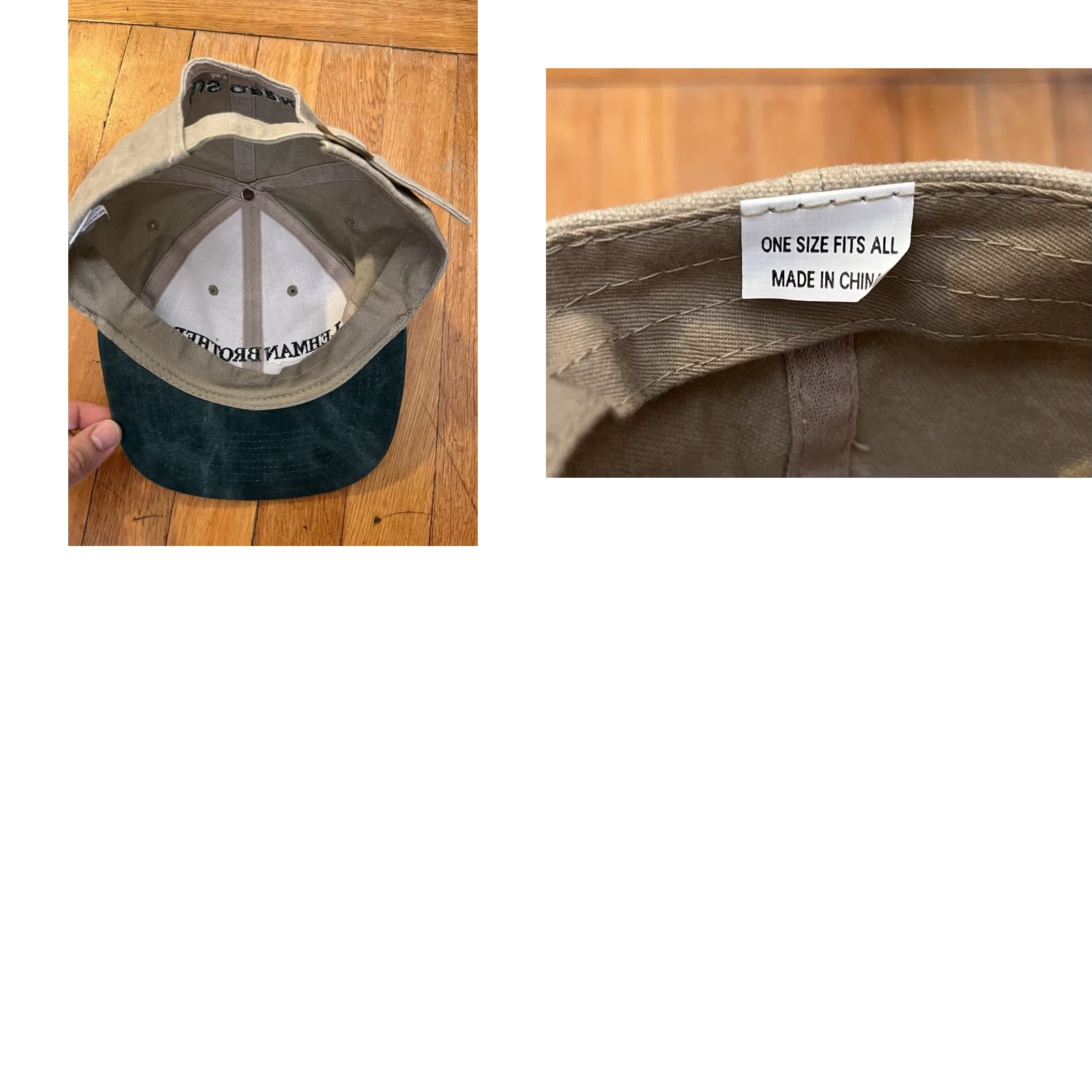 Vintage VINTAGE Lehman Brothers US Open Tennis Hat One Size Beige Baseball Cap Men Adjustable 90s Cotton Solid Size ONE SIZE - 8 Thumbnail