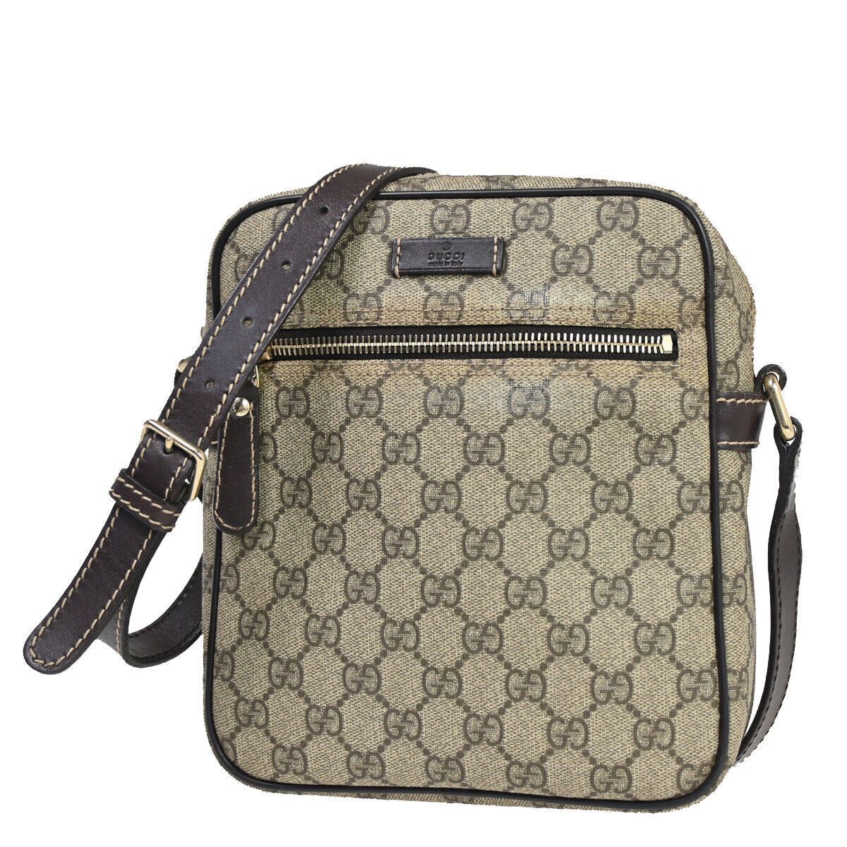 Gucci Gg Supreme Beige Canvas Shoulder Bag (Pre-Owned) Size ONE SIZE - 1 Thumbnail