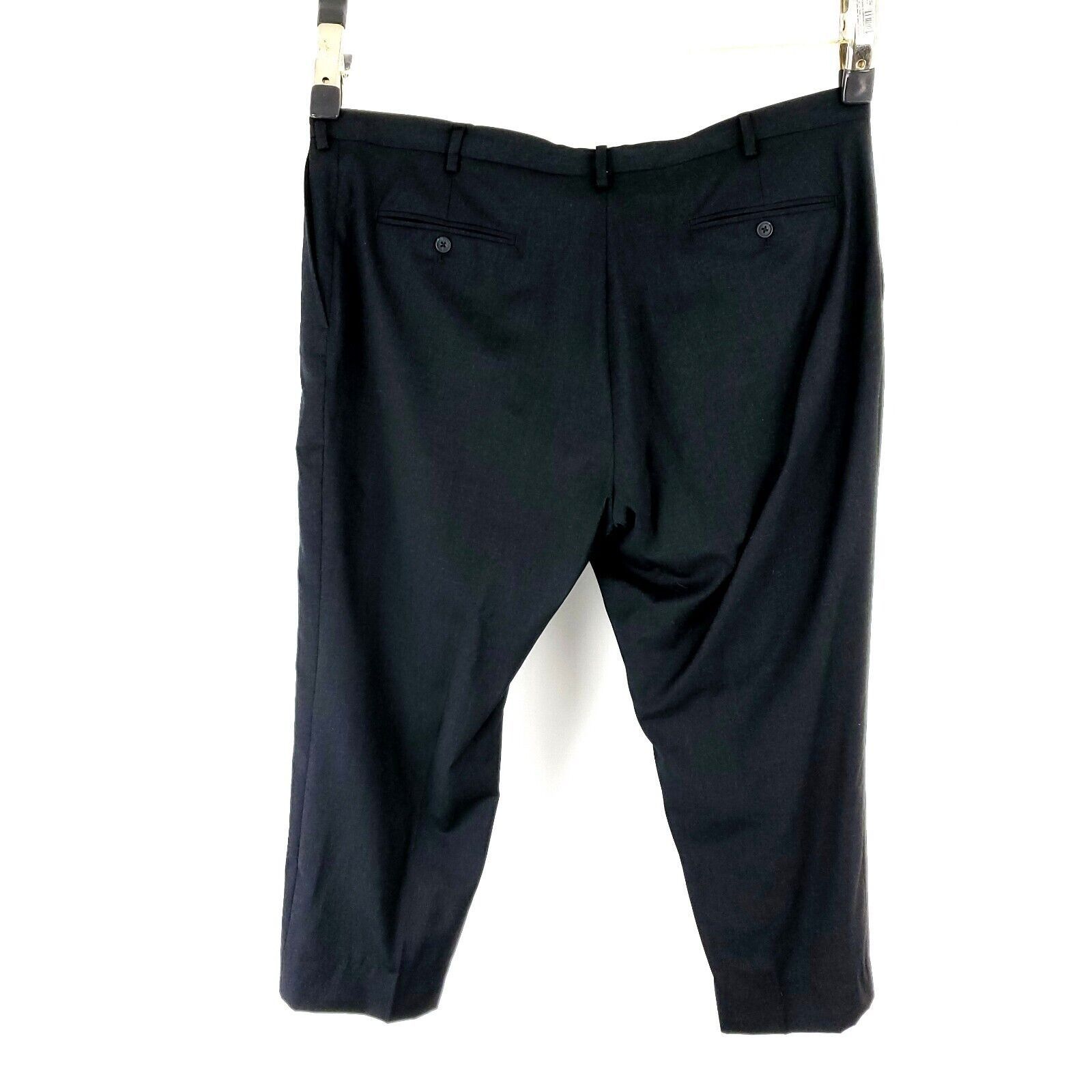 Pronto Uomo Pronto Uomo Platinum Wool Dress Pants 43/28 Gray Flat Font H Size 42R - 7 Thumbnail