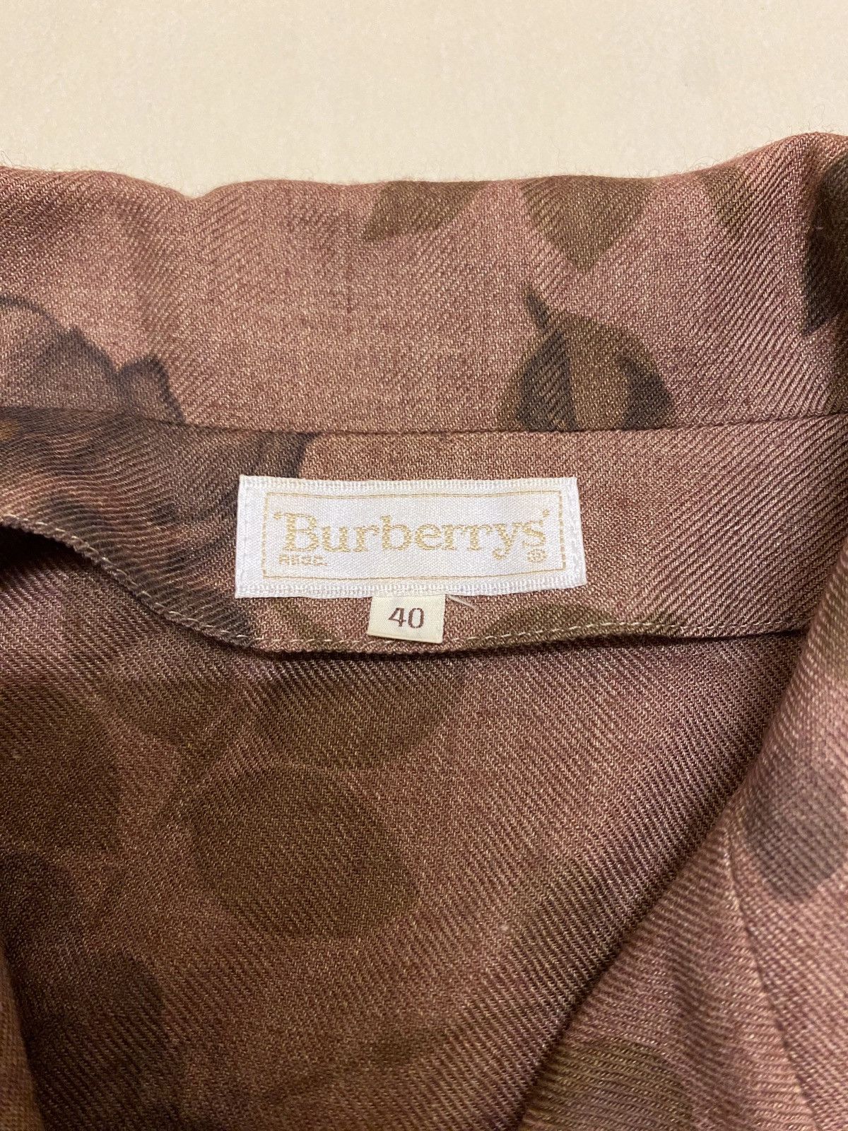 Burberry × Vintage Vtg Burberrys Woman Floral Top Size S / US 4 / IT 40 - 5 Thumbnail