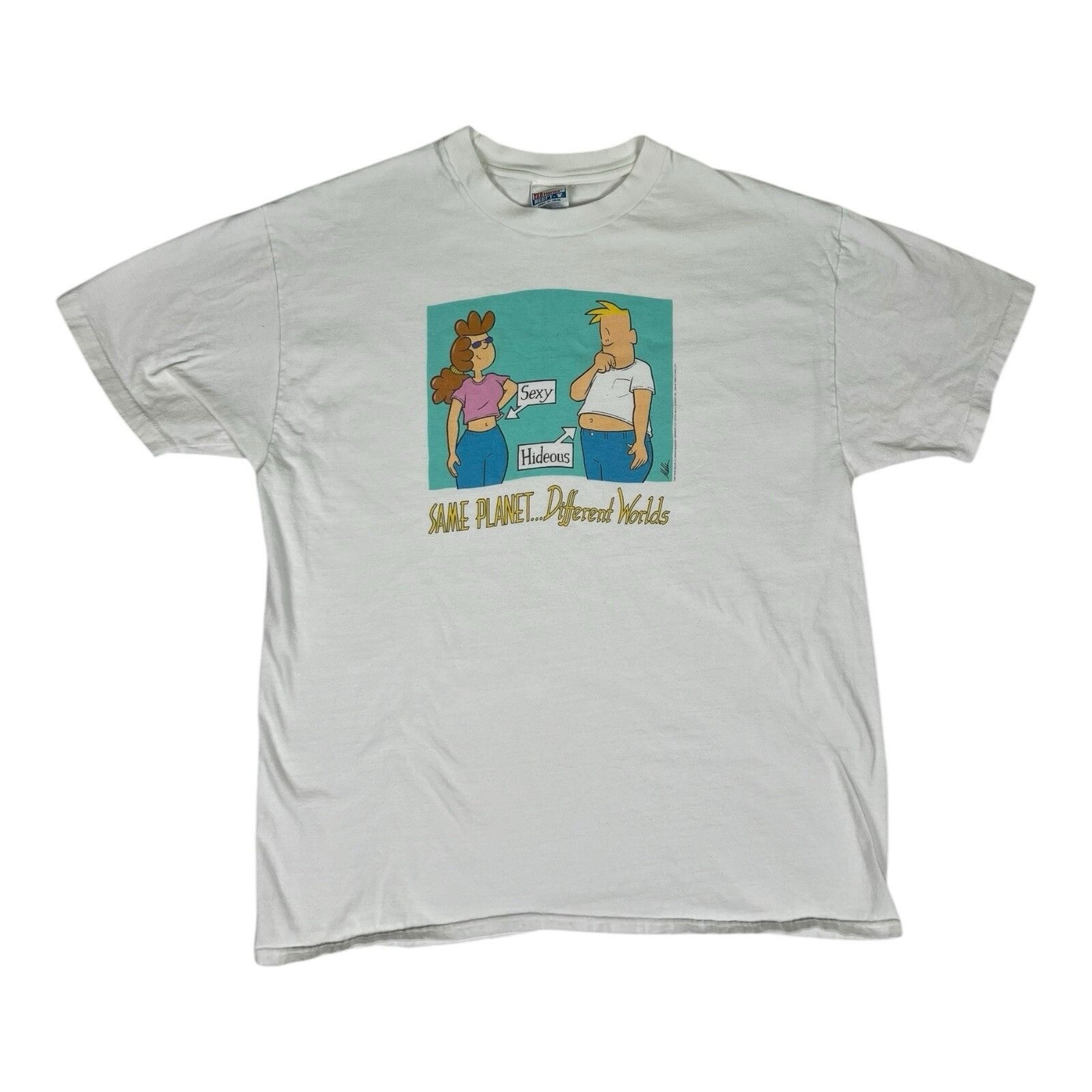 Hanes Vintage Dave Miller Comic T-Shirt Size XL “Same Planet Diffe Size US XL / EU 56 / 4 - 1 Thumbnail