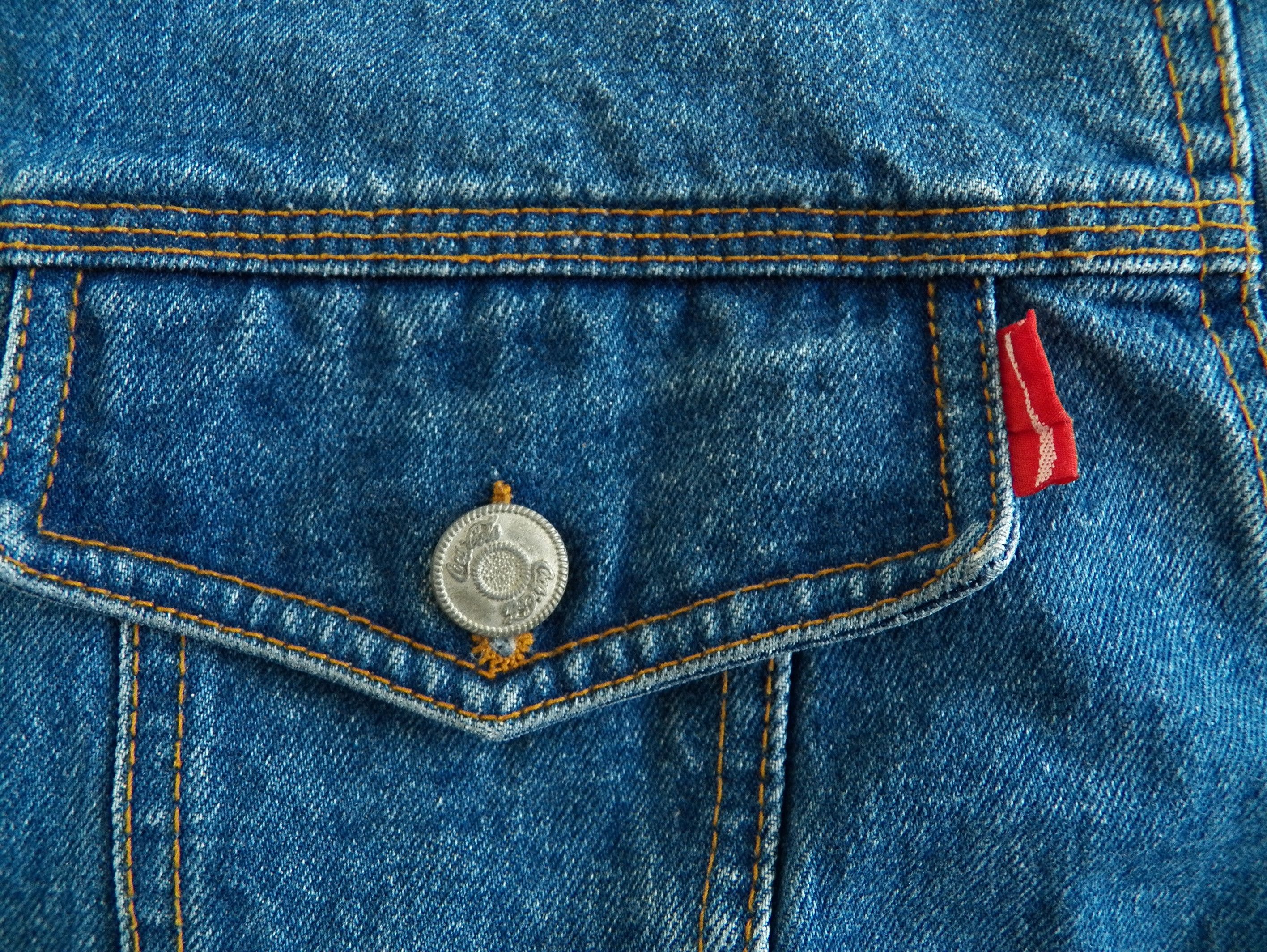 Coca Cola Mens Vintage 90s Coca Cola Collection DENIM JACKET cotton Size US S / EU 44-46 / 1 - 12 Thumbnail