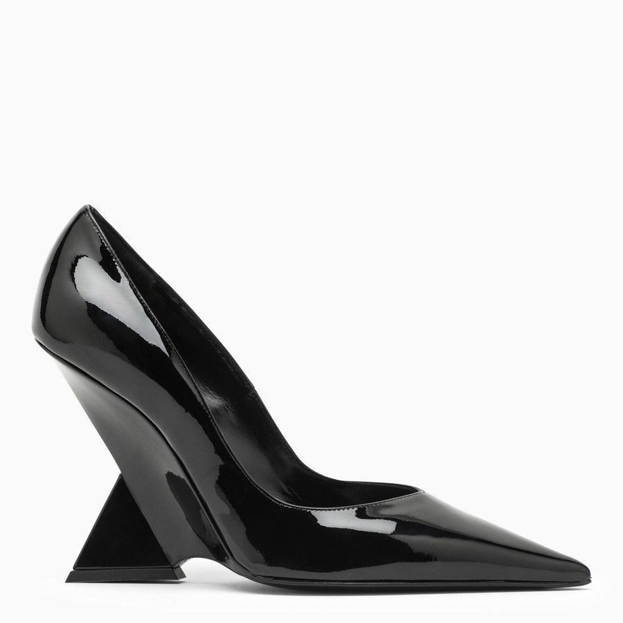 The Attico o1d2blof1024 Patent Decollete Leather in Black Size US 6 / IT 36 - 1 Thumbnail