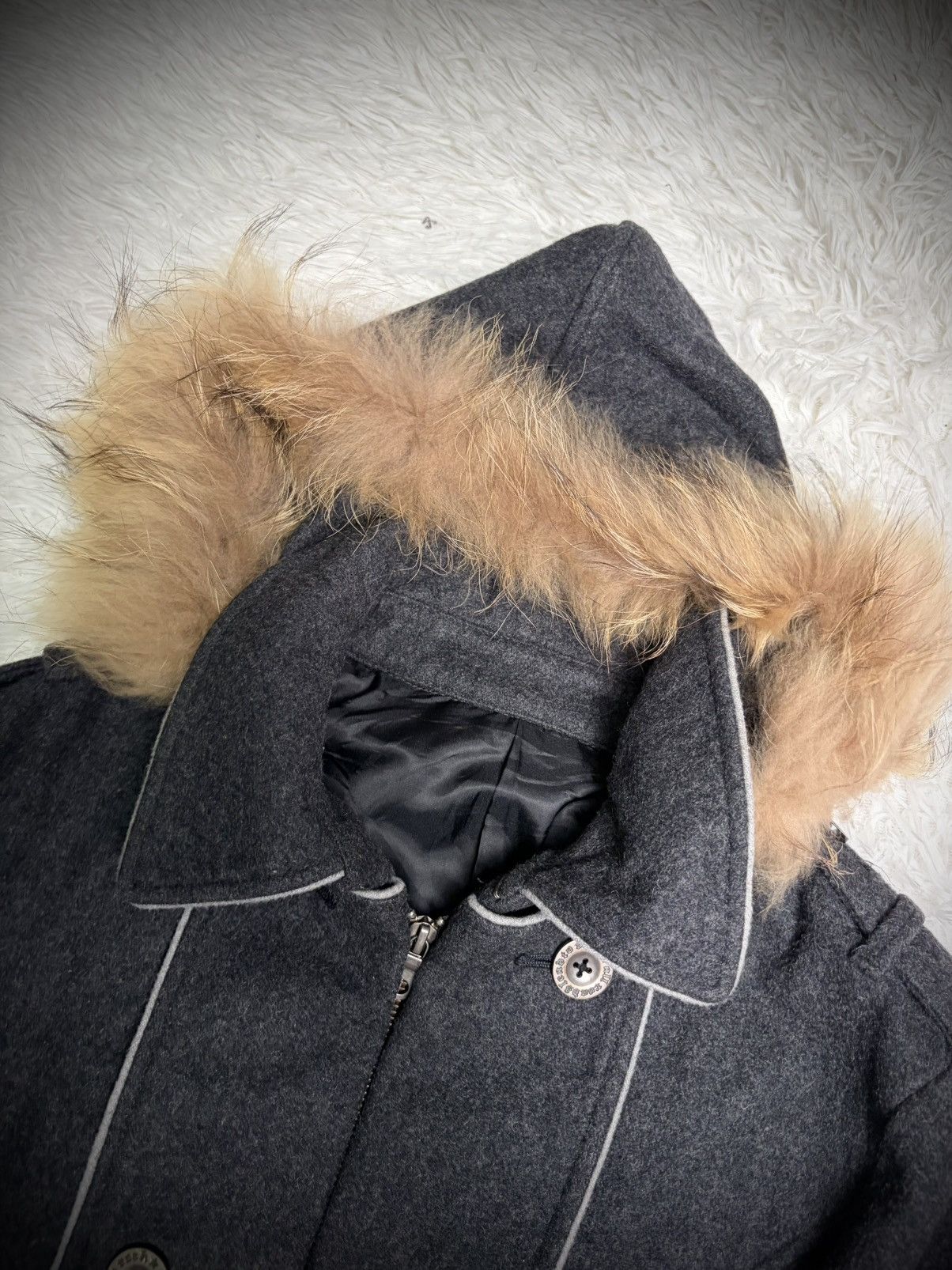Japanese Brand Rare Napolean PPFM fur hoodie jacket Size US L / EU 52-54 / 3 - 3 Thumbnail