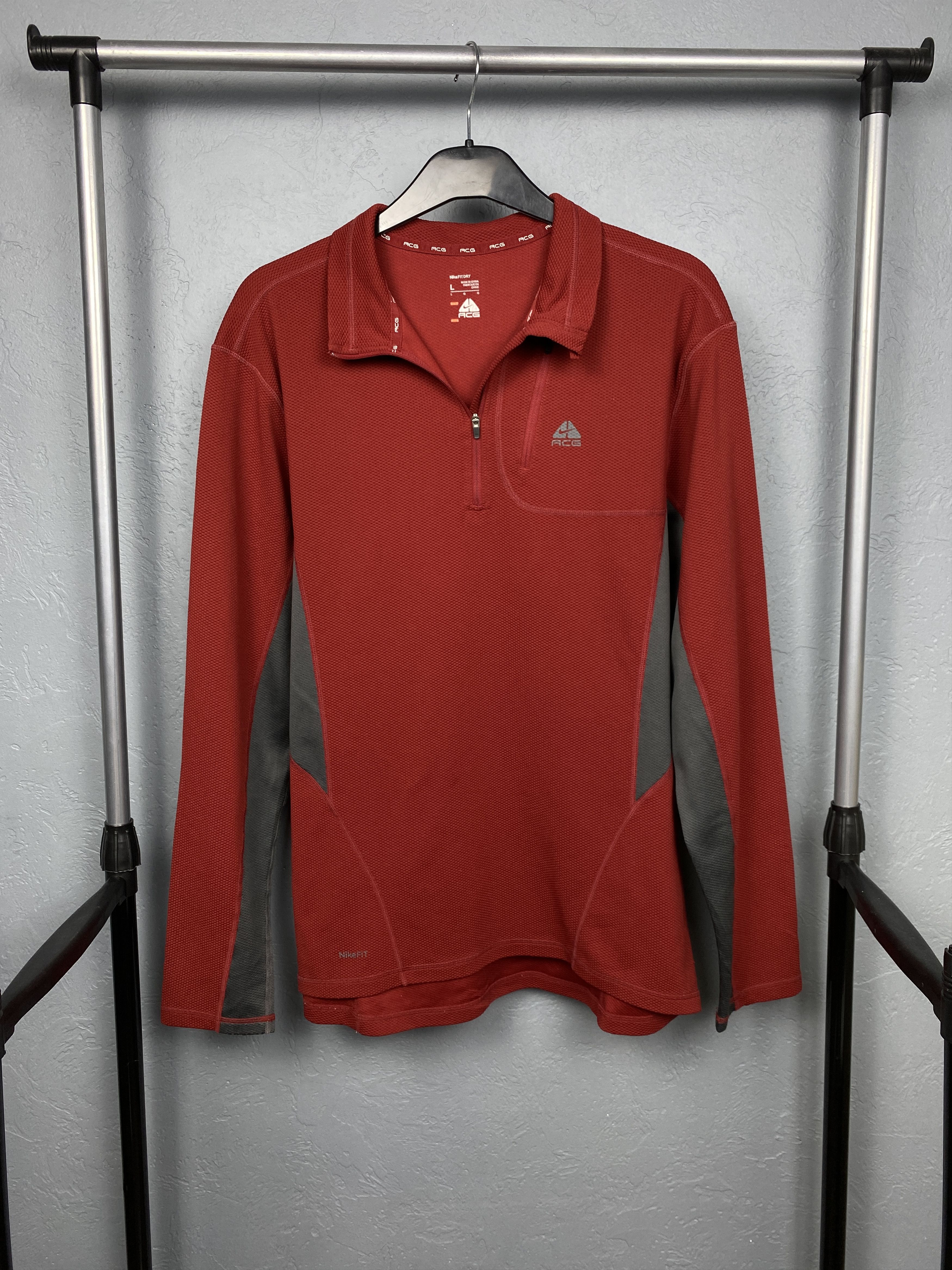 Nike ACG Nike ACG Vintage Mens Outdoor 1\4 Zip Hoodie Size US L / EU 52-54 / 3 - 1 Thumbnail