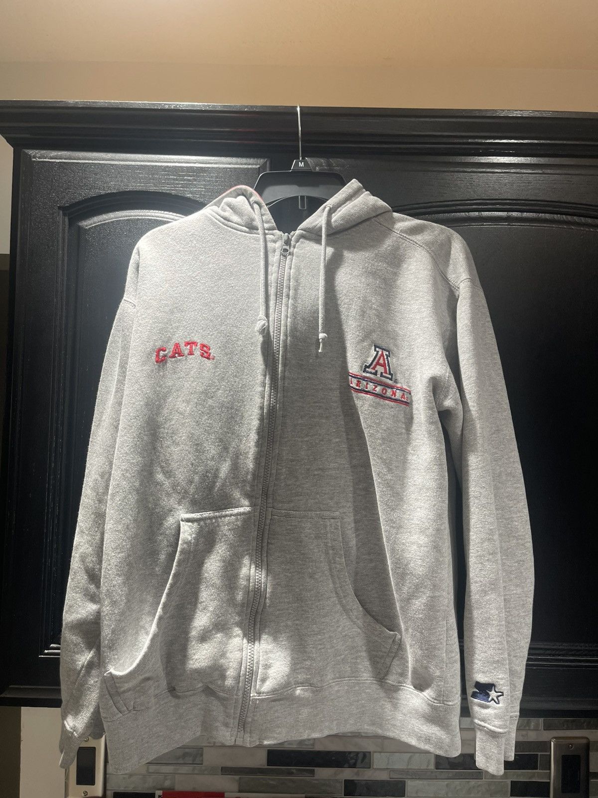 Starter Vintage Starter Arizona Wildcats Full Zip Hoodie Jacket Grey Size US M / EU 48-50 / 2 - 1 Thumbnail
