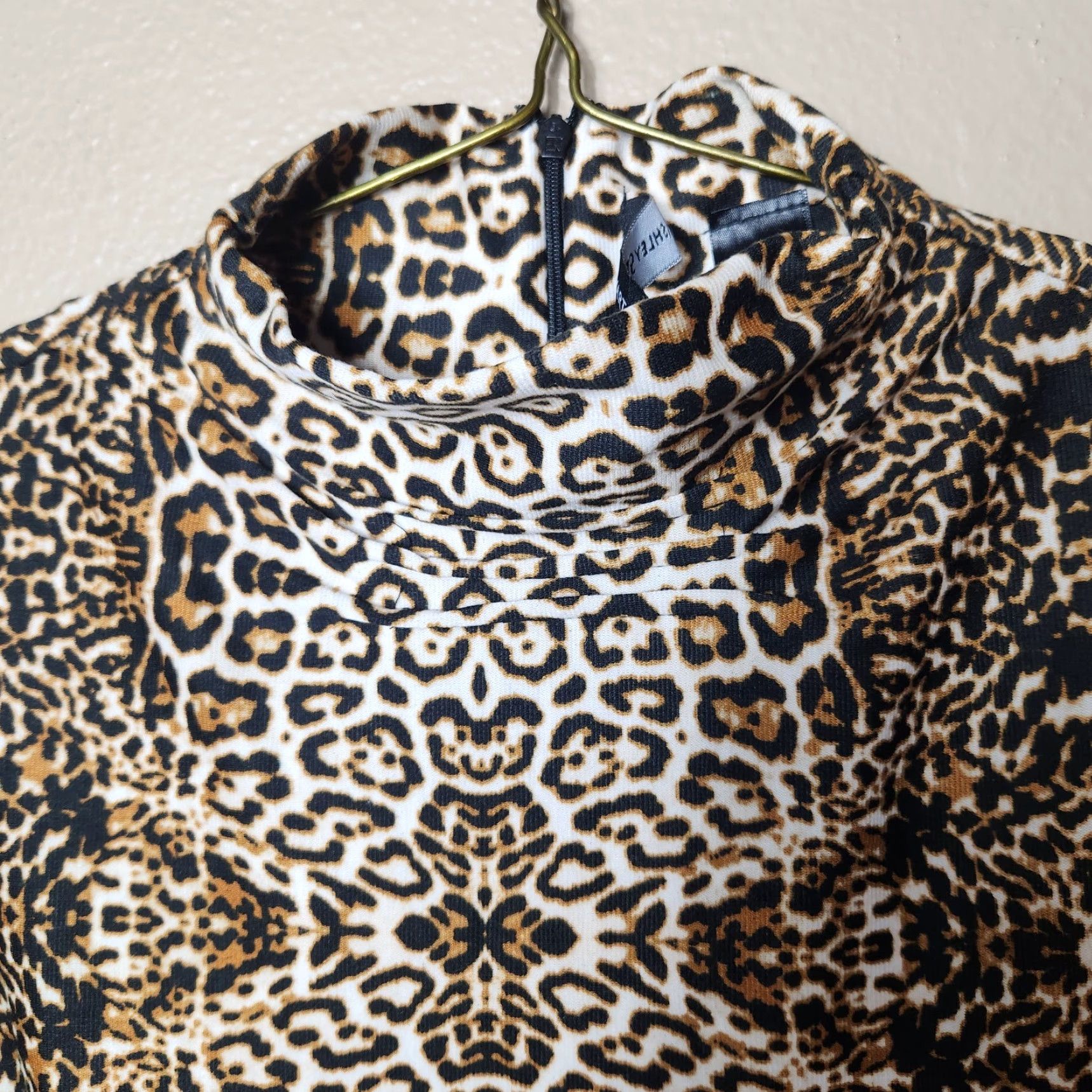 Vintage VINTAGE Ashley Stewart Leopard Print Mock Neck Sleeveless Sheath Dress-Size 20 (NWT) Size 3XL / US 20-22 - 3 Thumbnail