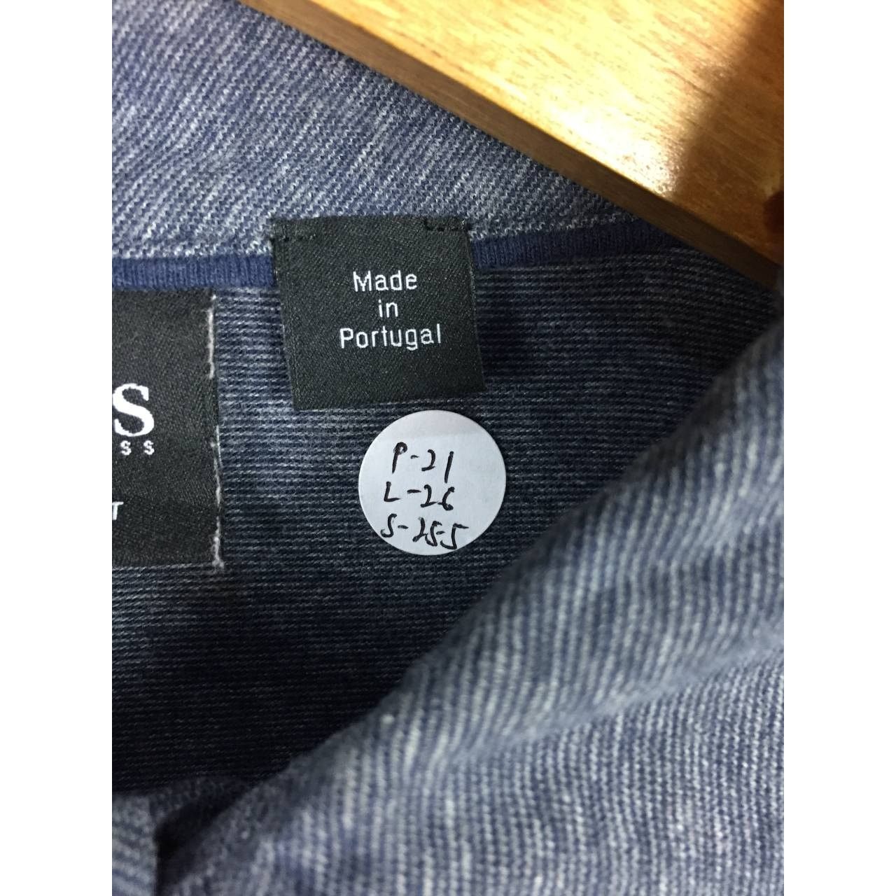 Hugo Boss × Vintage Boss By Hugo Boss Made In Portugal Longsleeve Polo Tee Size US L / EU 52-54 / 3 - 10 Thumbnail