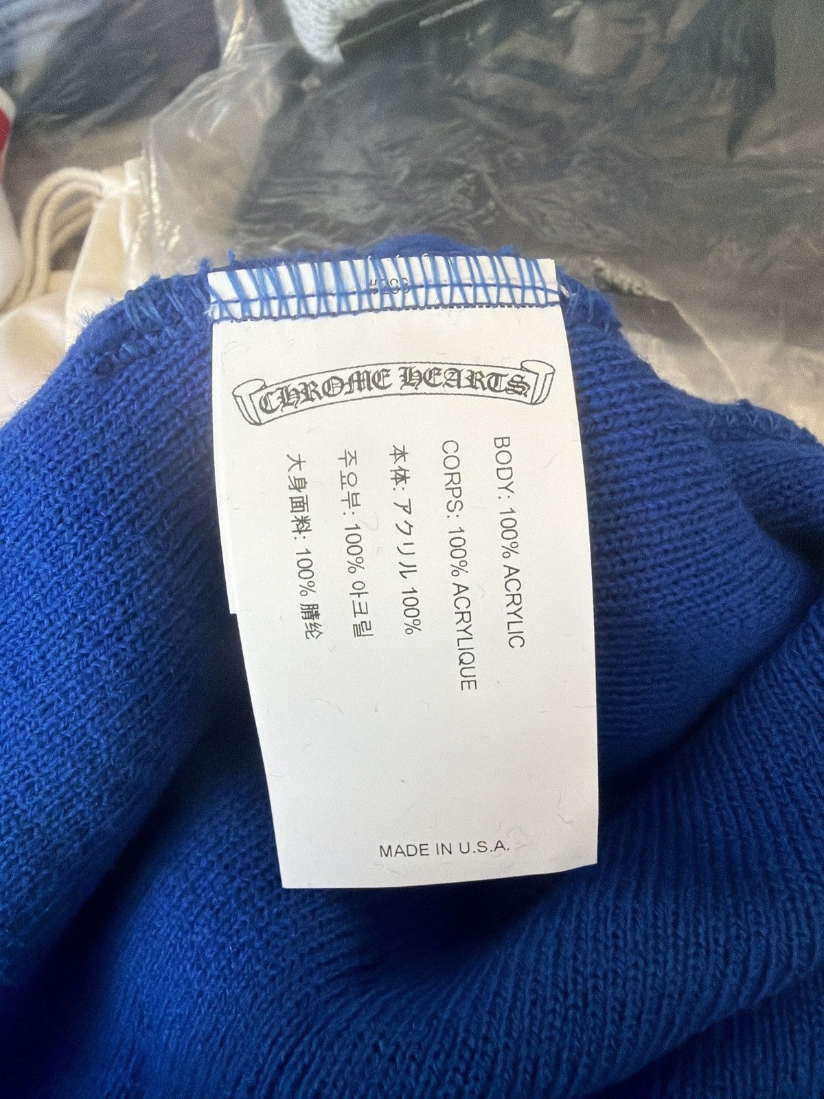 Chrome Hearts Chrome Hearts Blue White CH Beanie Size ONE SIZE - 3 Thumbnail