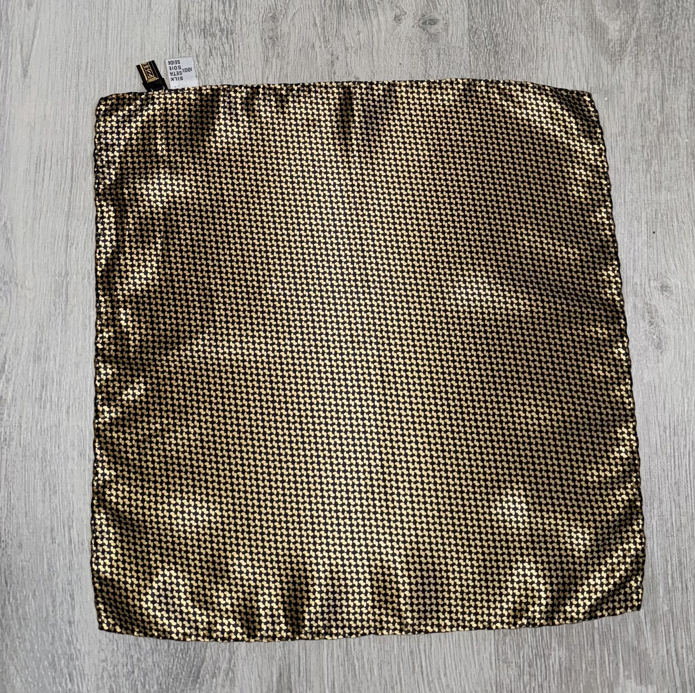 Zilli Zilli silk pocket square scarf gold Size ONE SIZE - 2 Thumbnail
