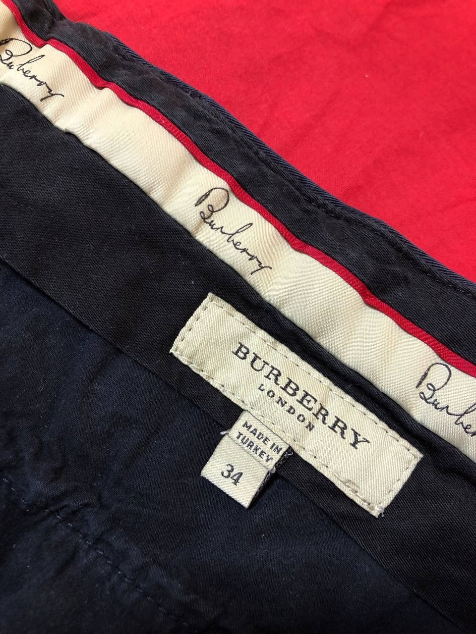 Burberry Burberry London Mens Straight Leg Trousers chino Pants Size US 34 / EU 50 - 2 Thumbnail