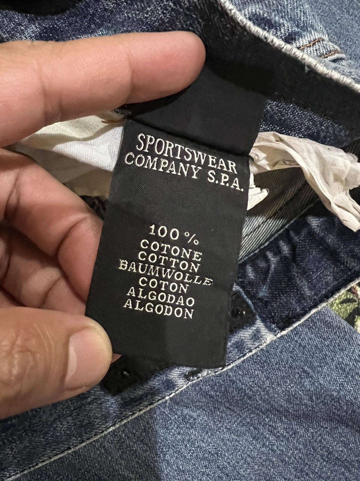 Designer × Stone Island Vintage Stone Island Faded Jeans Size US 29 - 16 Thumbnail