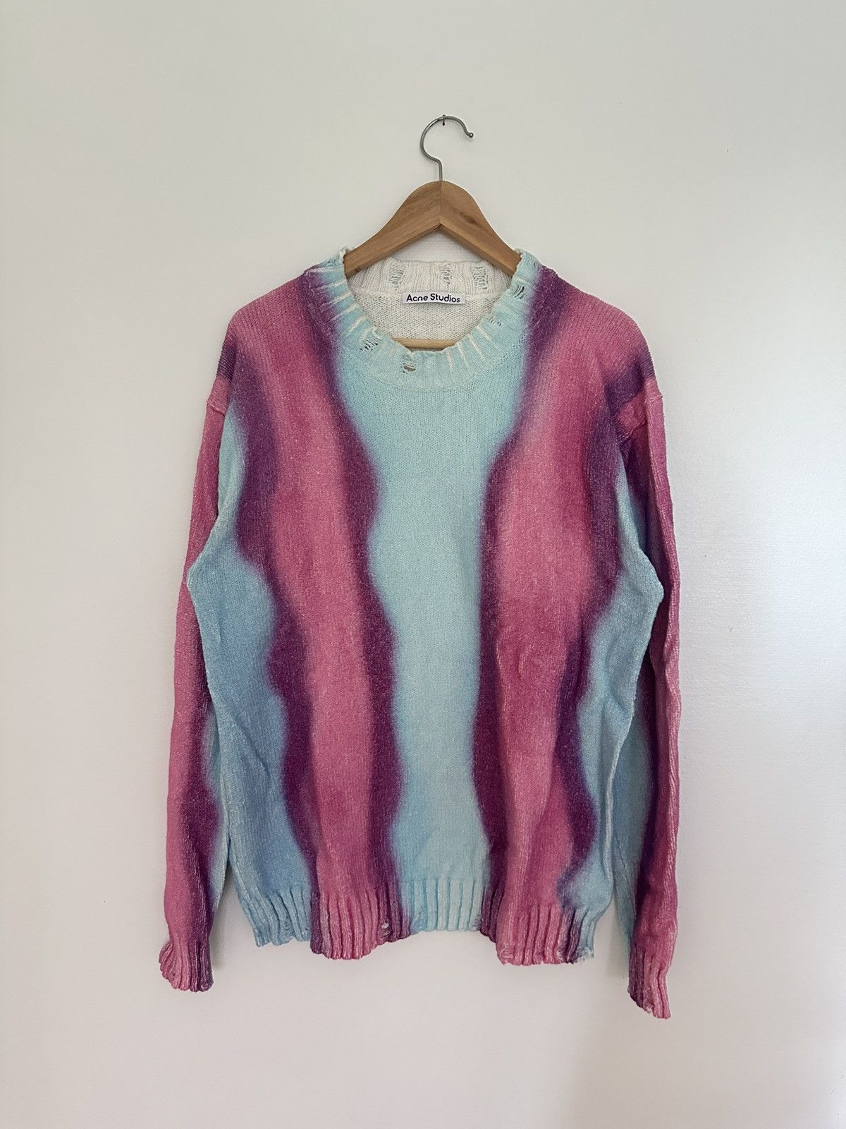 Rare 🔥 Acne Studios gradient blue-rose sweater longsleeve