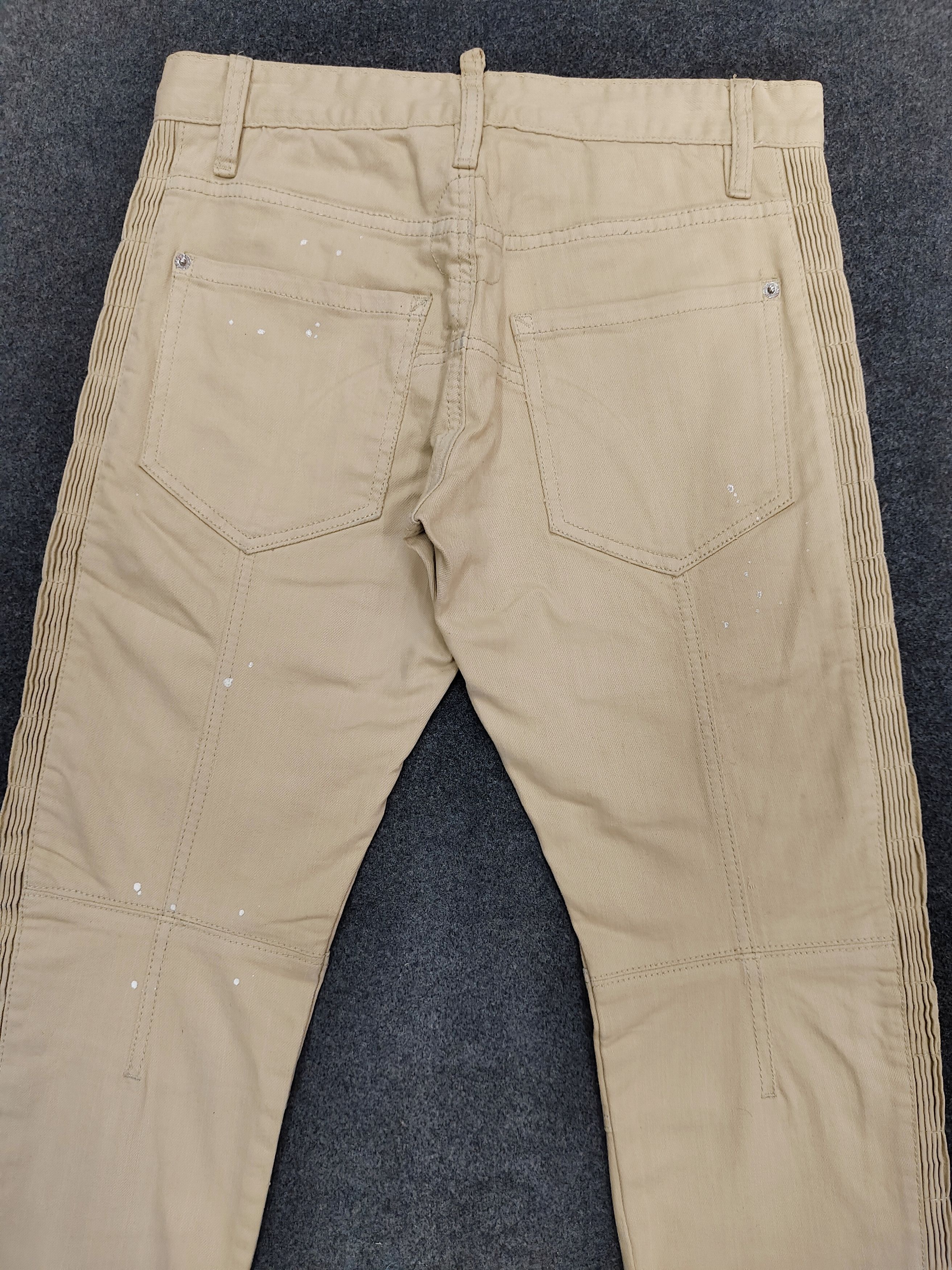Dsquared2 Dsquared2- Punk Rock Minimal Ribbed Military Moto Slim Pants Size US 30 / EU 46 - 6 Thumbnail