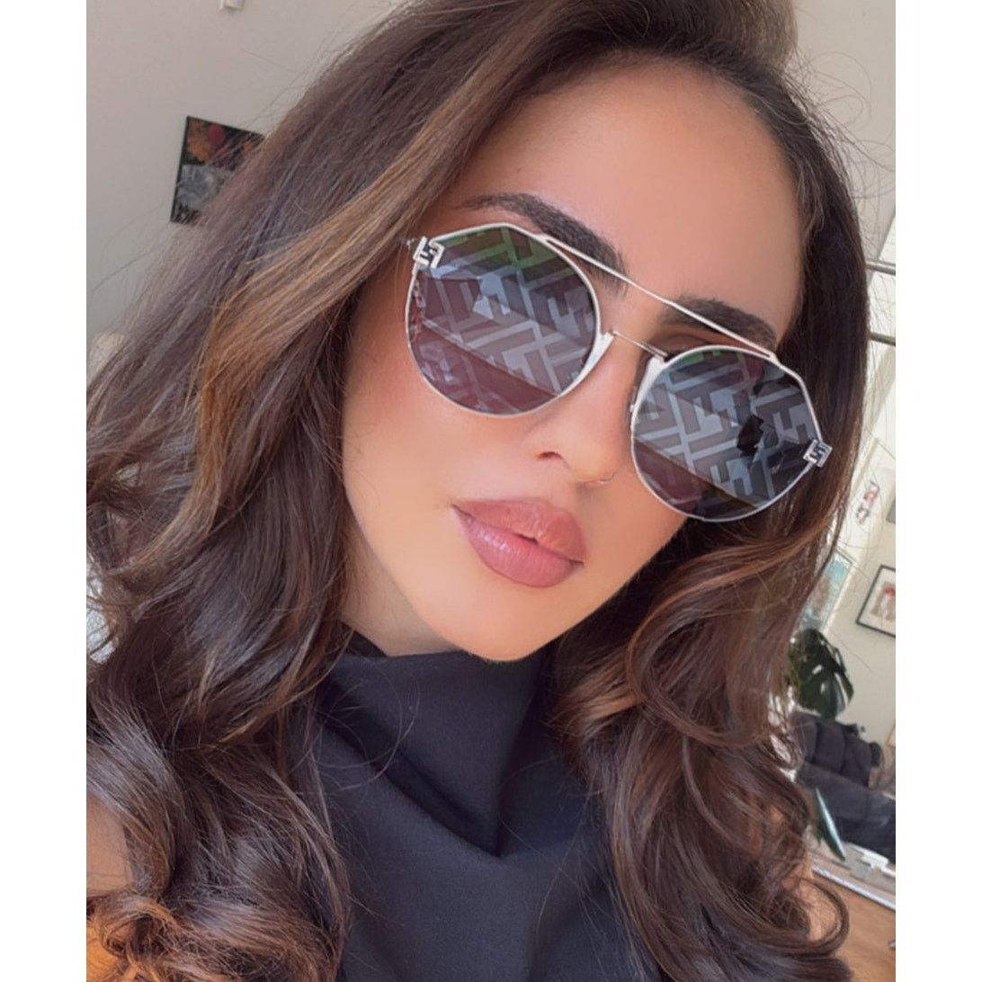 NEW Fendi FE40060U Silver Logo Mirror Unisex Sunglasses