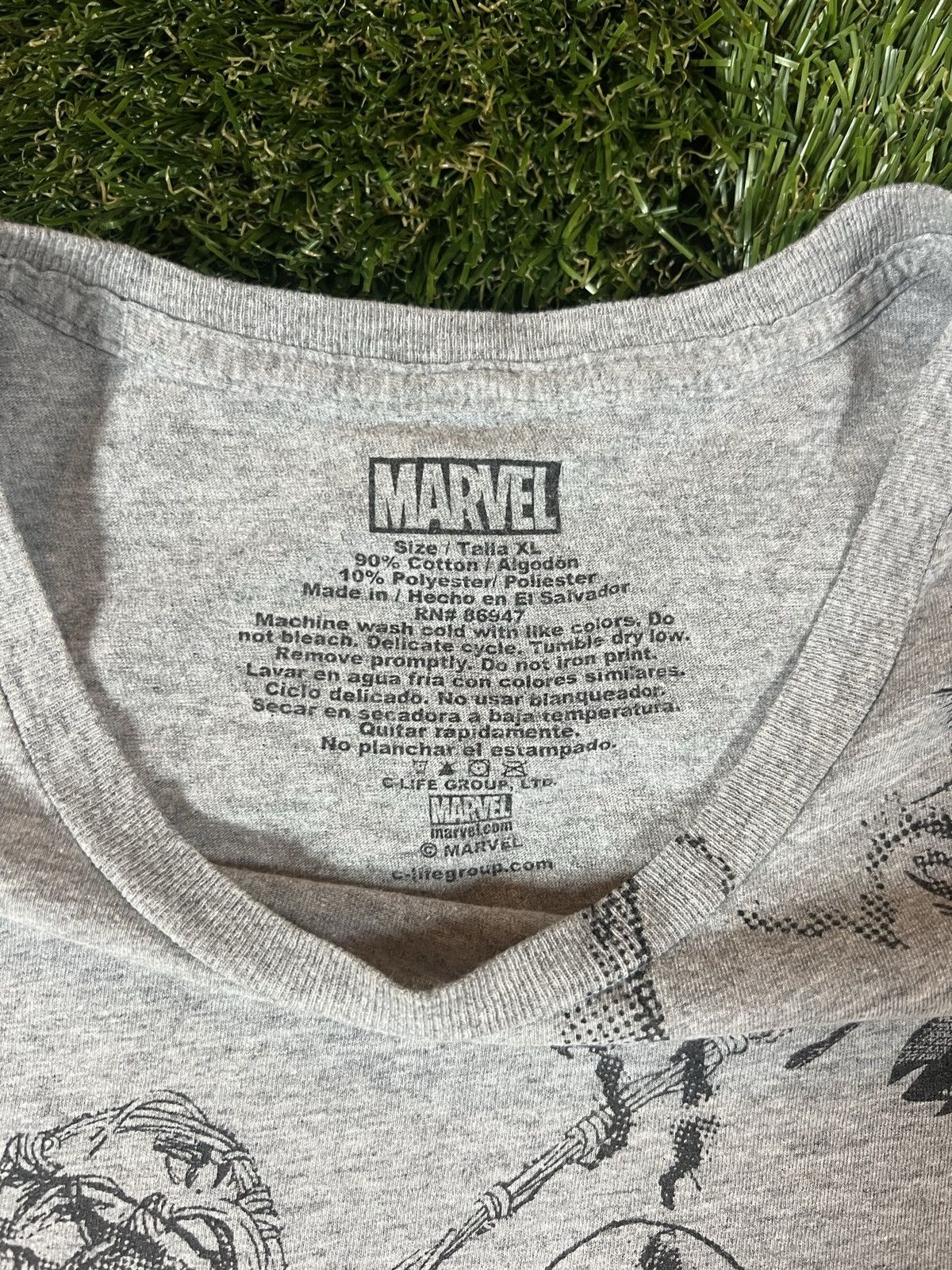 Marvel Comics × Vintage Vintage Y2K All over Print Marvel Comics Superhero AOP Tee Size US XL / EU 56 / 4 - 3 Thumbnail