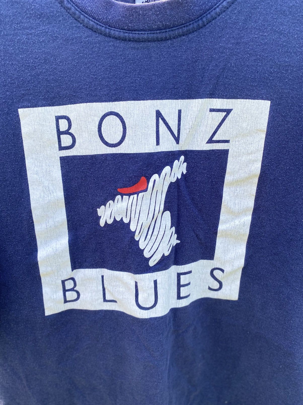 Vintage Bonz Blues Tshirt Size US L / EU 52-54 / 3 - 2 Thumbnail