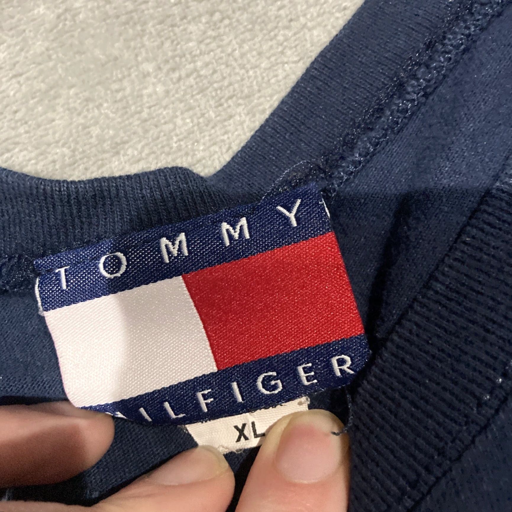 Tommy Hilfiger VINTAGE Tommy Hilfiger Outdoor Expedition T Shirt XL USA Spell Out Blue Cotton Logo Graphic Print Crew Neck Short Sleeve Men Size US XL / EU 56 / 4 - 3 Thumbnail