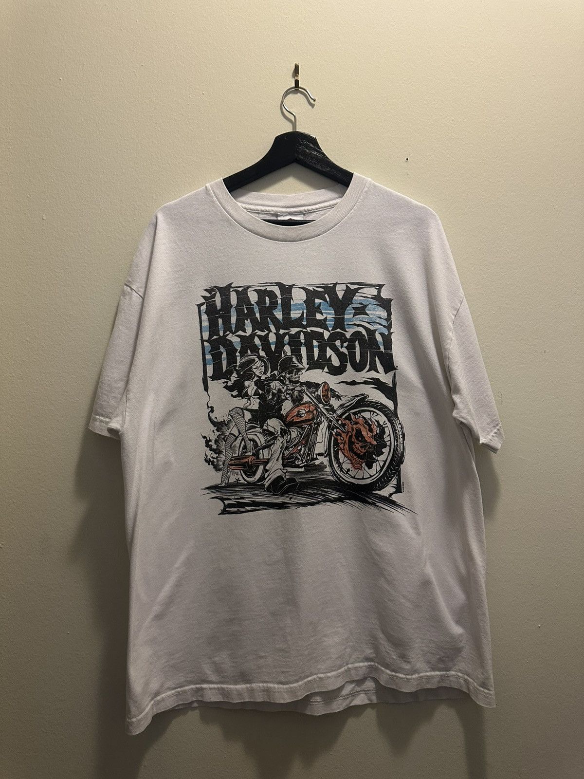Harley Davidson Vintage Harley-Davidson Tombstone Tee – XL Biker Graphic Size US XL / EU 56 / 4 - 1 Thumbnail
