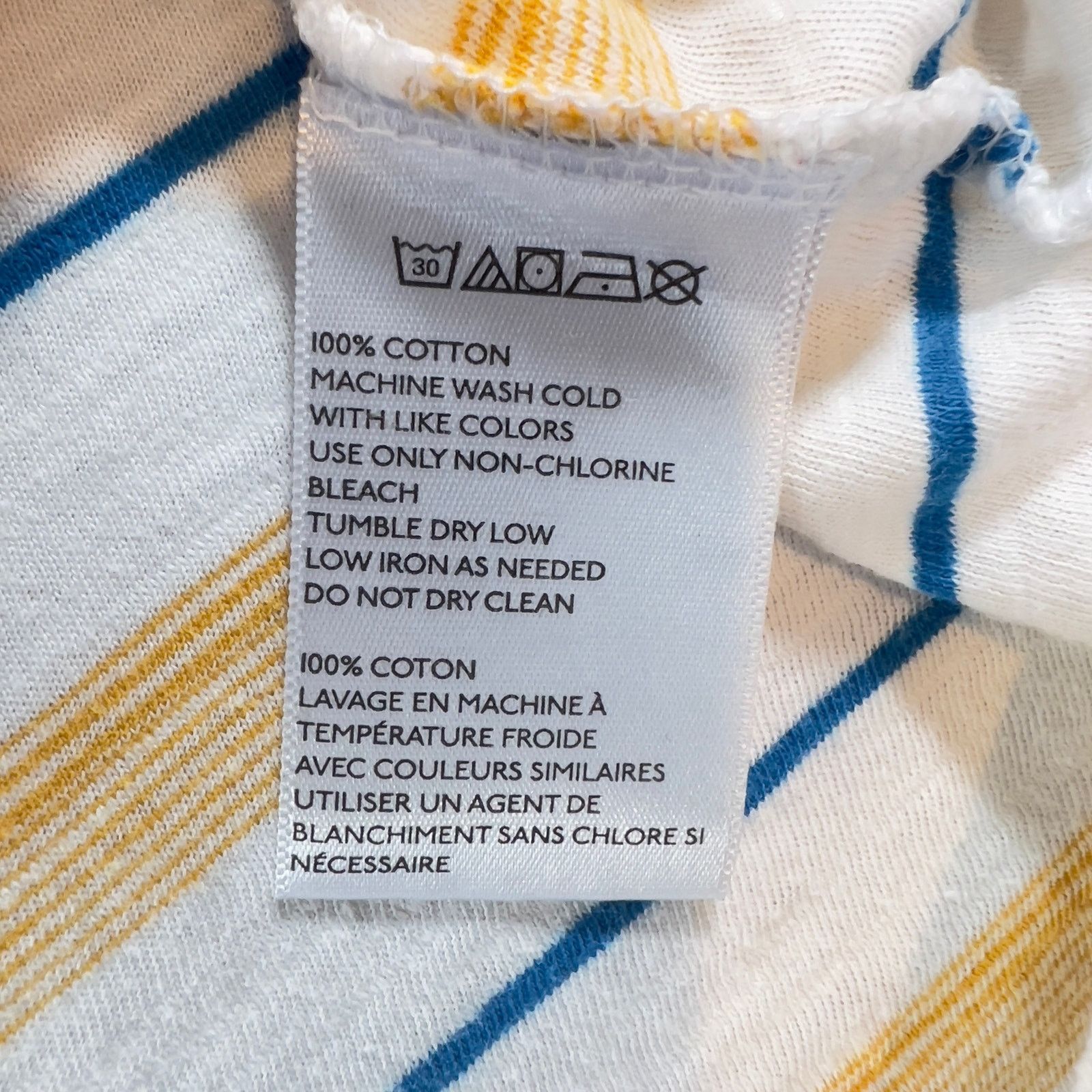Bdg BDG Urban Outfitters V-Neck Shirt Woman L Blue Yellow Stripe Size L / US 10 / IT 46 - 4 Thumbnail