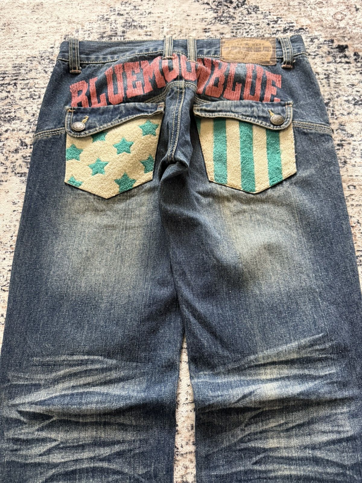 Hysteric Glamour BlueMoon Japan Paneled Surf Edition Straight Jeans Size US 30 / EU 46 - 12 Thumbnail