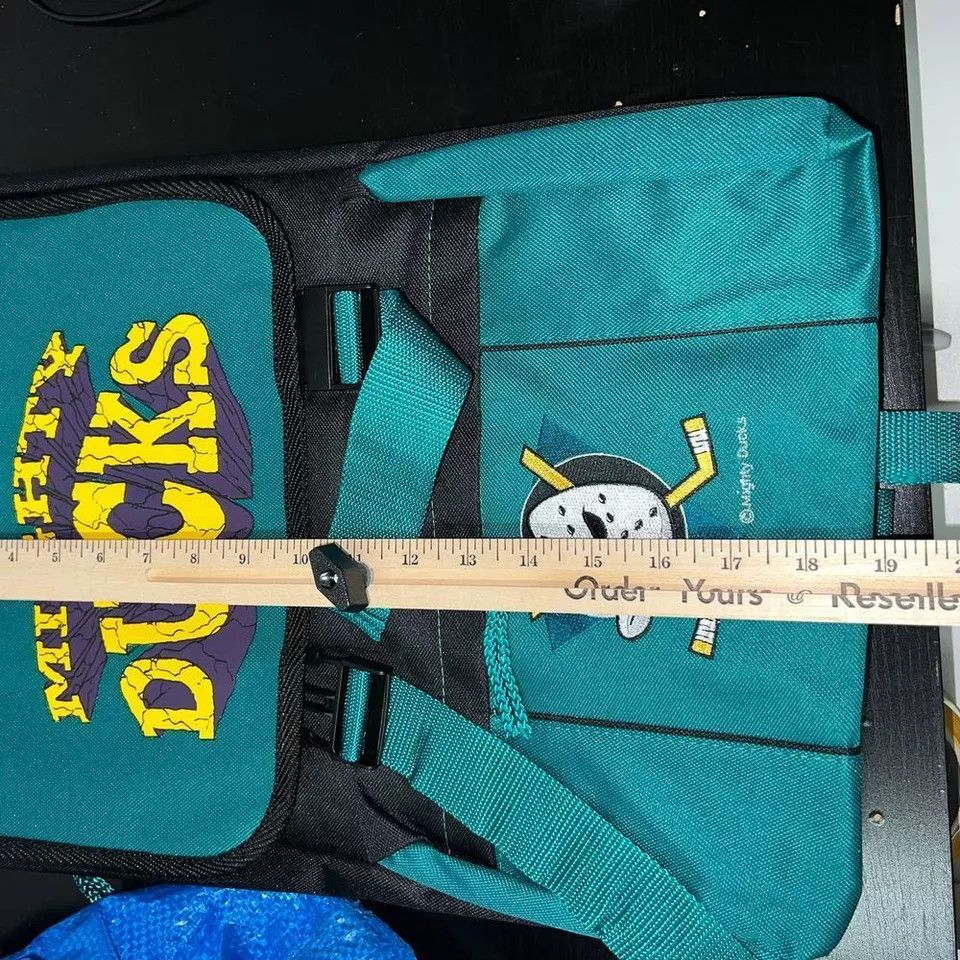 Vintage Mighty Ducks Retreat Backpack Bag NHL Nasco Little America Size ONE SIZE - 8 Thumbnail