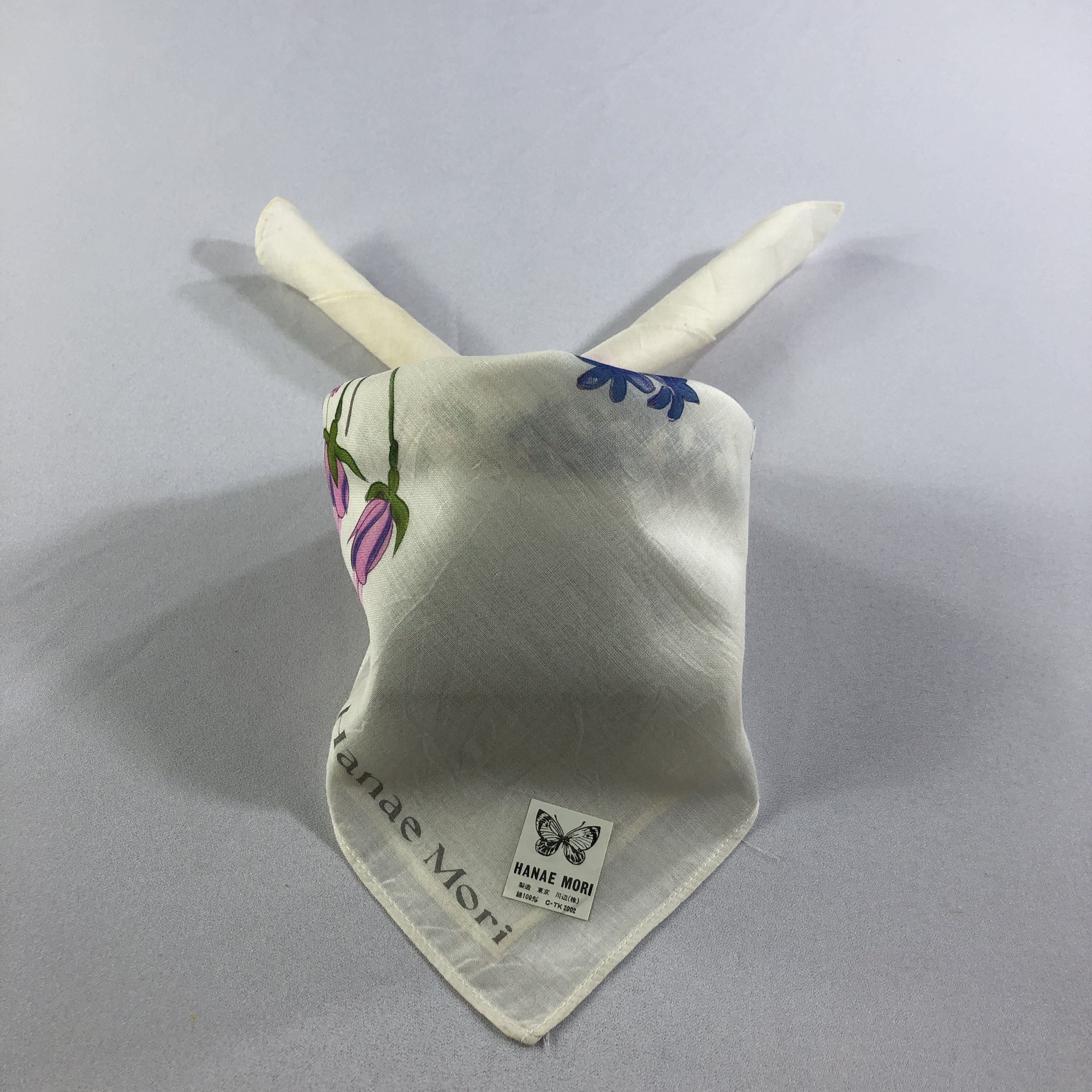 Hanae Mori × Japanese Brand × Vintage Hanae Mori Handkerchief Neckerchief Bandana H2091 Size ONE SIZE - 2 Thumbnail