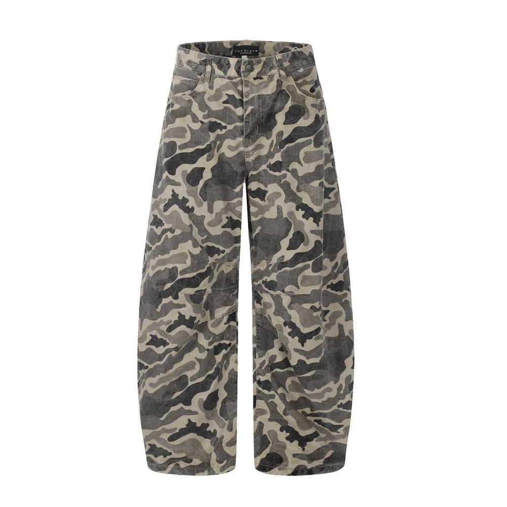 Japanese Brand × Jean Men's loose streetwear camouflage scimitar jeans Size US 34 / EU 50 - 1 Thumbnail
