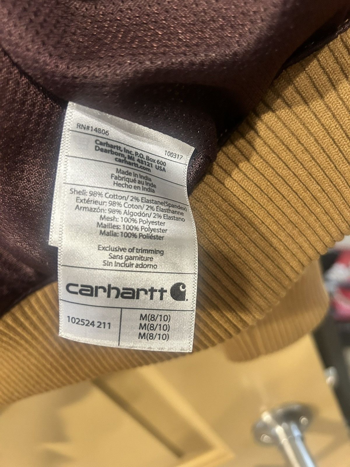 Carhartt Carhartt Bomber Jacket Medium (Unisex) Brown Duck Canvas Size US M / EU 48-50 / 2 - 4 Thumbnail