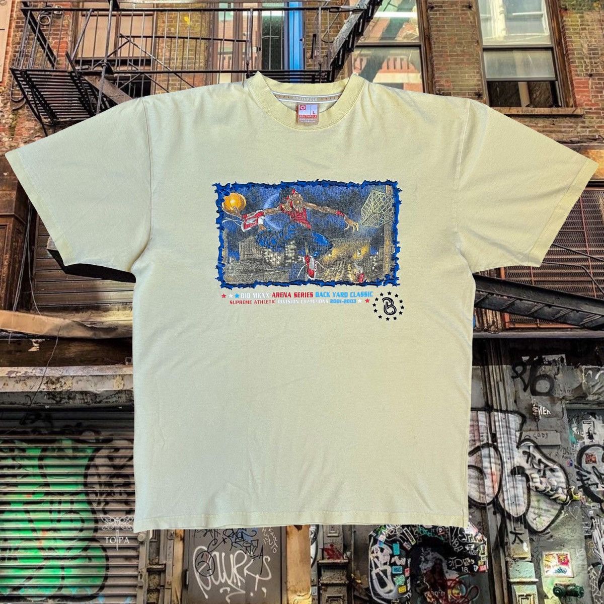 Southpole × Vintage 2000s Southpole Bronx Basketball Backyard Classic Yellow XL Size US L / EU 52-54 / 3 - 1 Thumbnail