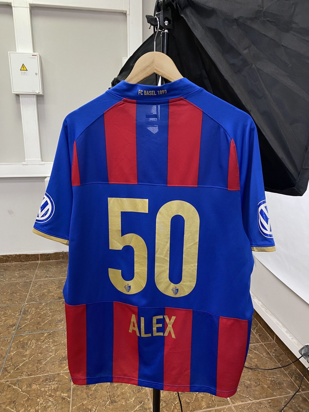 Nike 🇨🇭 Vintage 2009 Nike Alex 50 Basel Jersey Soccer T-Shirt Rare Size US L / EU 52-54 / 3 - 2 Thumbnail