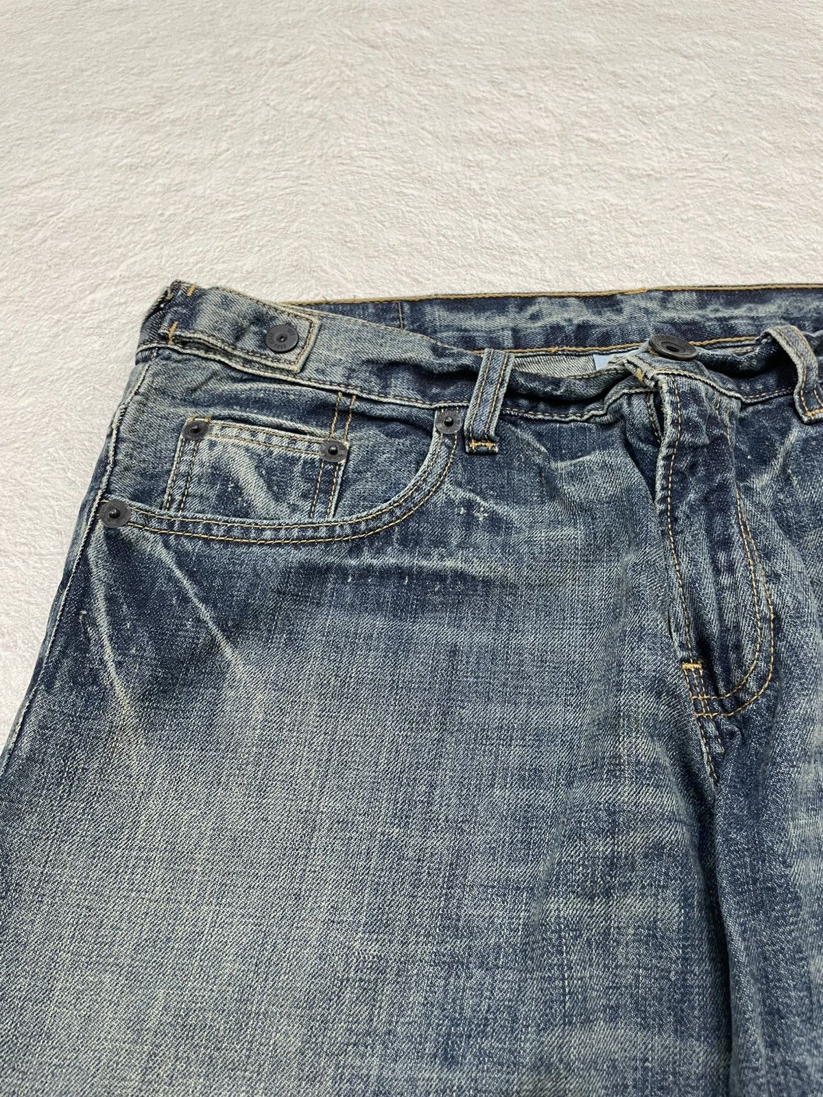 Le Grande Bleu (L.G.B.) Zara Vintage Mudwash Denim Y2K Size US 34 / EU 50 - 5 Thumbnail