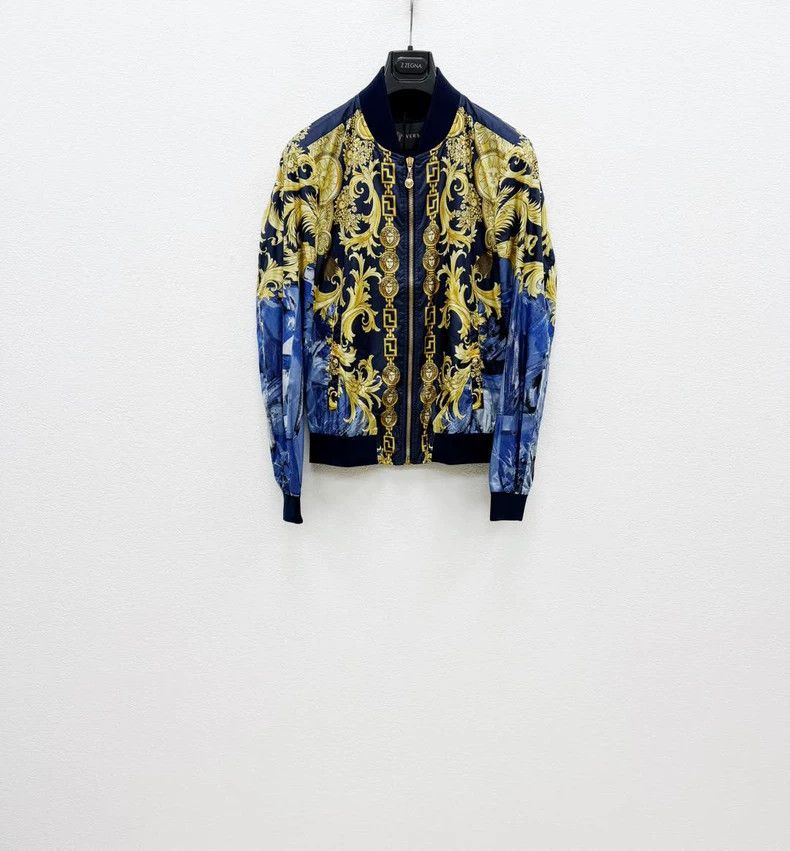 VERSACE Printed Bomber Jacket - dmc