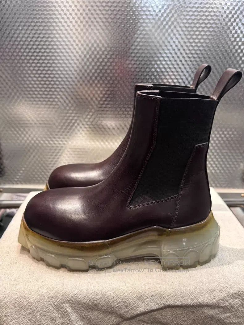 Rick Owens Rick Owens Chelsea boots with octopus soles and thick sole Size US 4.5 / IT 34.5 - 4 Thumbnail