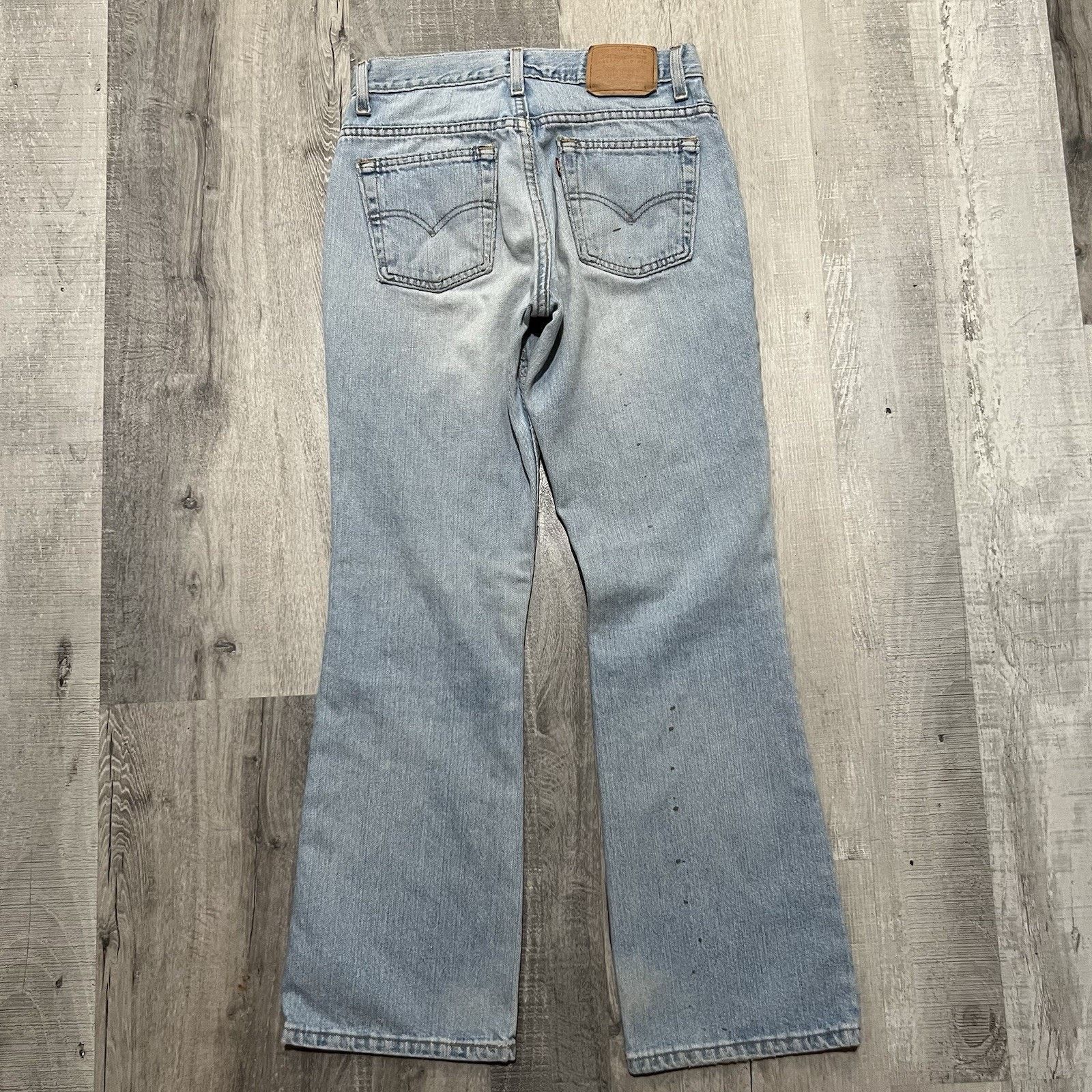 Levi's Vintage Levis 515 Jeans Womens 4 SM Blue Low Rise Boot Cut Size 27" / US 4 / IT 40 - 2 Thumbnail