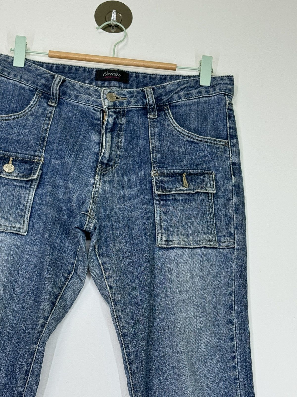 Hysteric Glamour × If Six Was Nine × Japanese Brand FLARE ORIRIN BUSH PANT BOOT CUT DISTRESSED DENIM Size US 30 / EU 46 - 5 Thumbnail