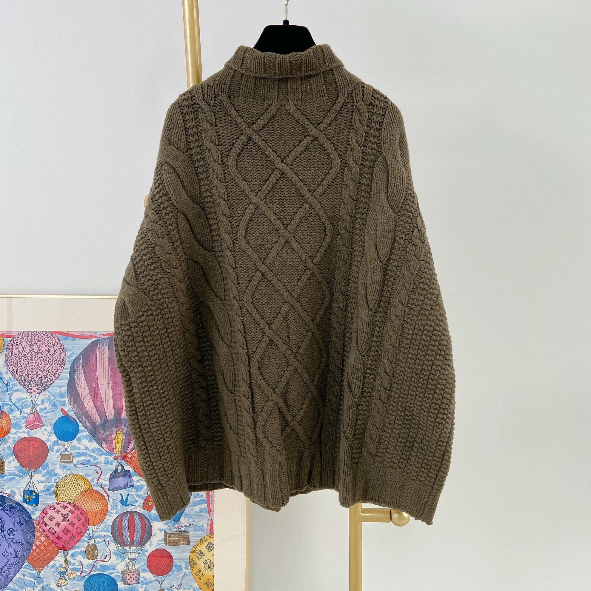 Max Mara Maxmara Argyle Knit Pullover XS with Tags Size XS / US 0-2 / IT 36-38 - 3 Thumbnail
