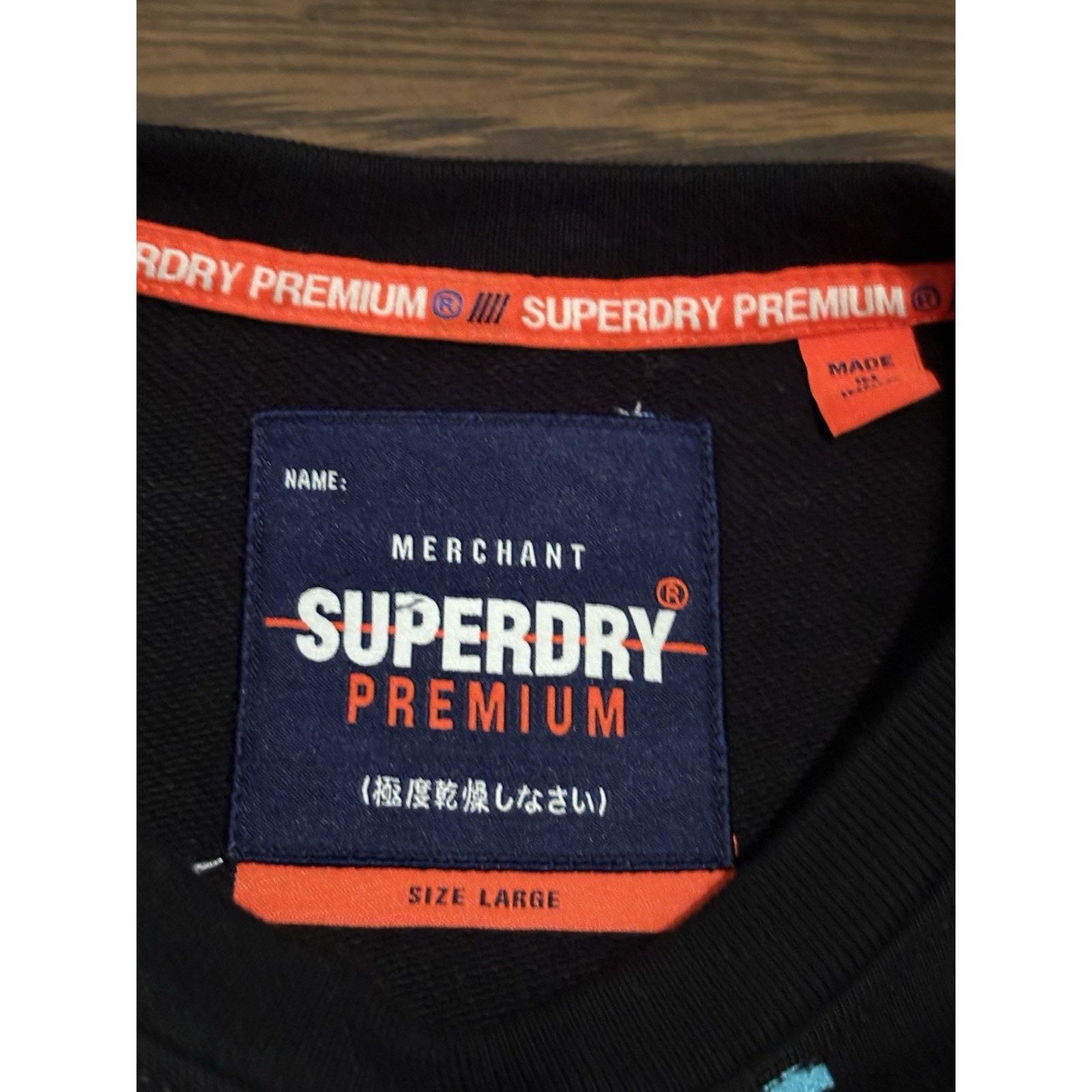Superdry Superdry Mens All Over Embroidered Blk crew sweatshirt CrewM Size US M / EU 48-50 / 2 - 4 Thumbnail