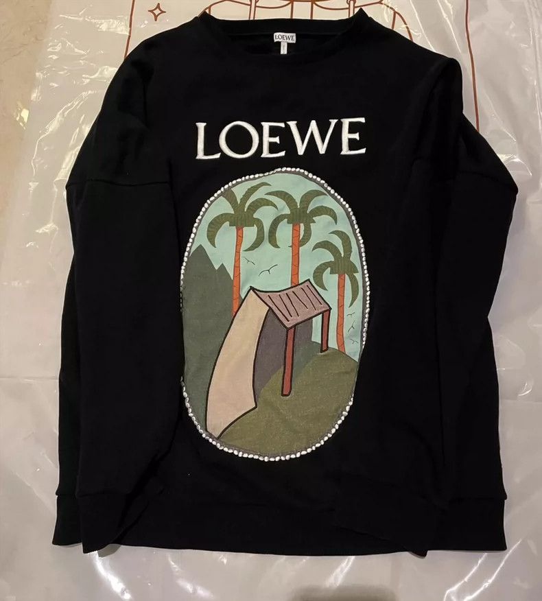 Loewe LOEWE Forest oil painting series round neck hoodie printed Size M / US 6-8 / IT 42-44 - 1 Thumbnail