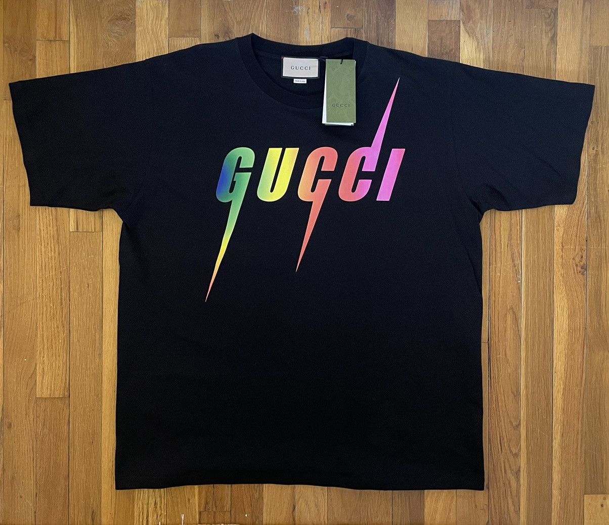 image of Gucci Blade Print T-Shirt in Black, Men's (Size 2XL)