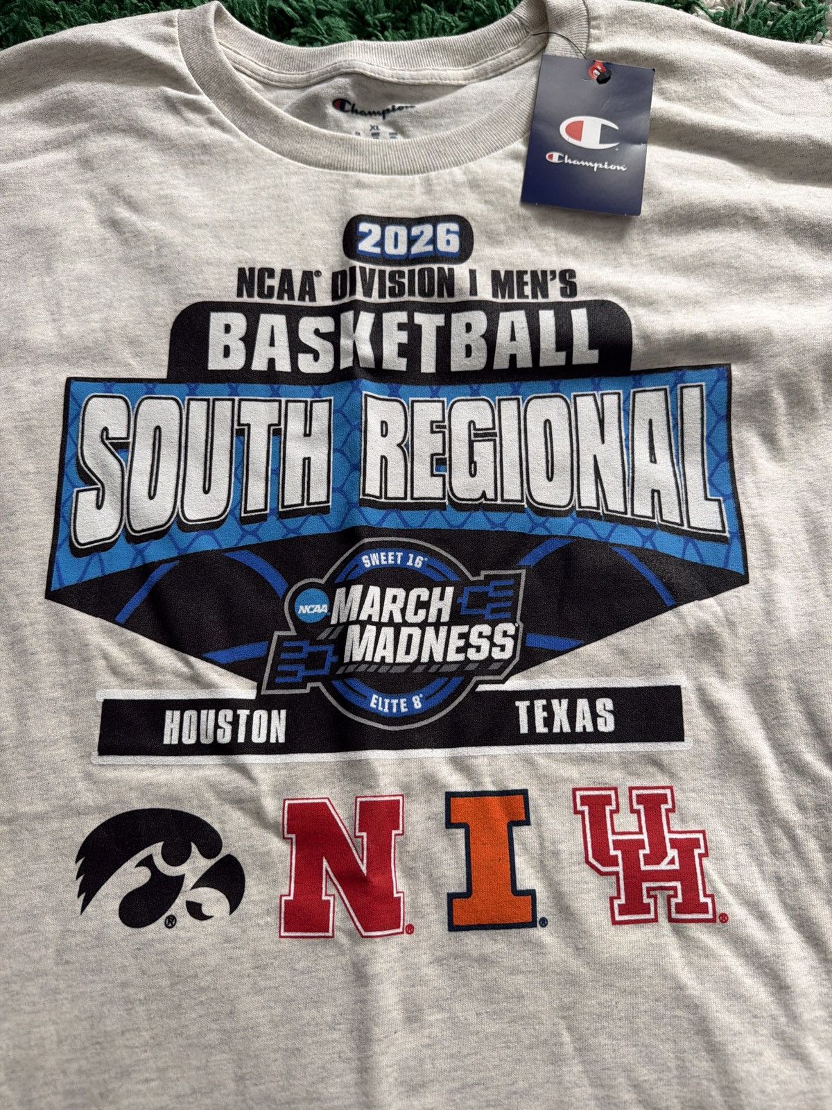 Champion 2026 March Madness - Iowa, Nebraska, U of H, Illinois Size US XL / EU 56 / 4 - 5 Thumbnail