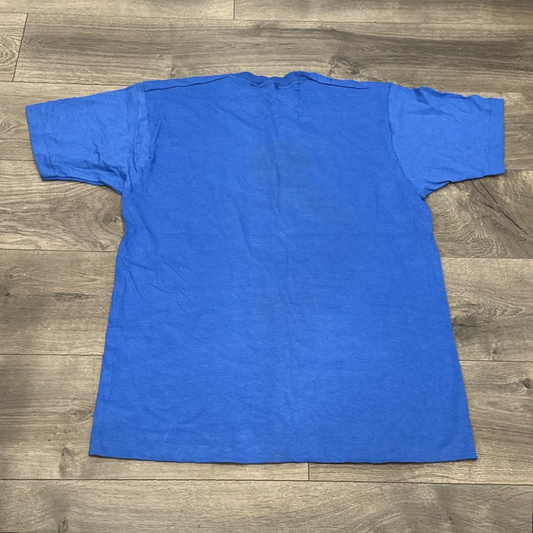 Vintage VINTAGE RPI Shirt Adult Large Blue Single Stitch 80s College Logo Men Size US L / EU 52-54 / 3 - 7 Thumbnail