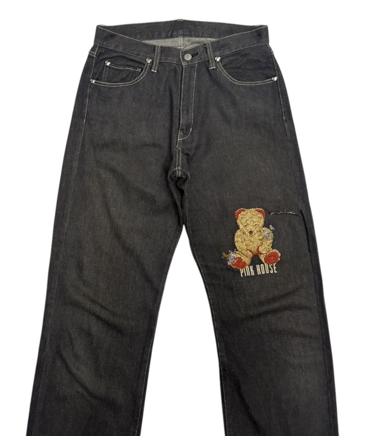 Helmut Lang 🔥PINK HOUSE BLACK JEANS DISTRESSED DENIM Size US 30 / EU 46 - 5 Thumbnail