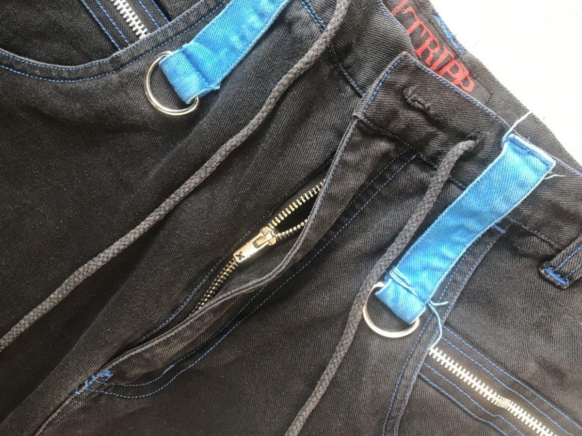 Tripp NYC × Vintage Vintage Tripp nyc adjustable waist skull pocket denim Size US 34 / EU 50 - 5 Thumbnail